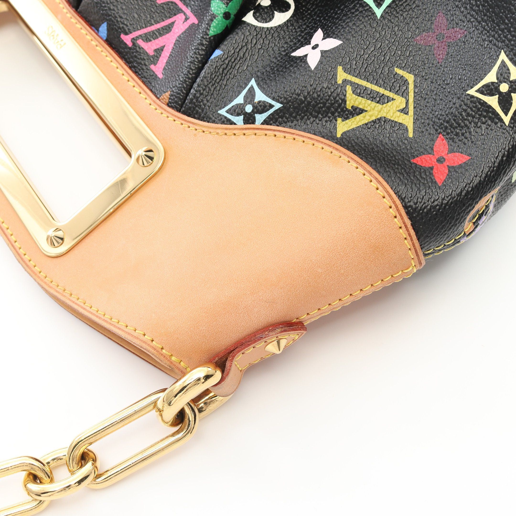 Louis Vuitton Louis Vuitton Judy Pm Monogram Multicolor Noir Chain Shoulder Bag Leather Black Size ONE SIZE - 6 Thumbnail