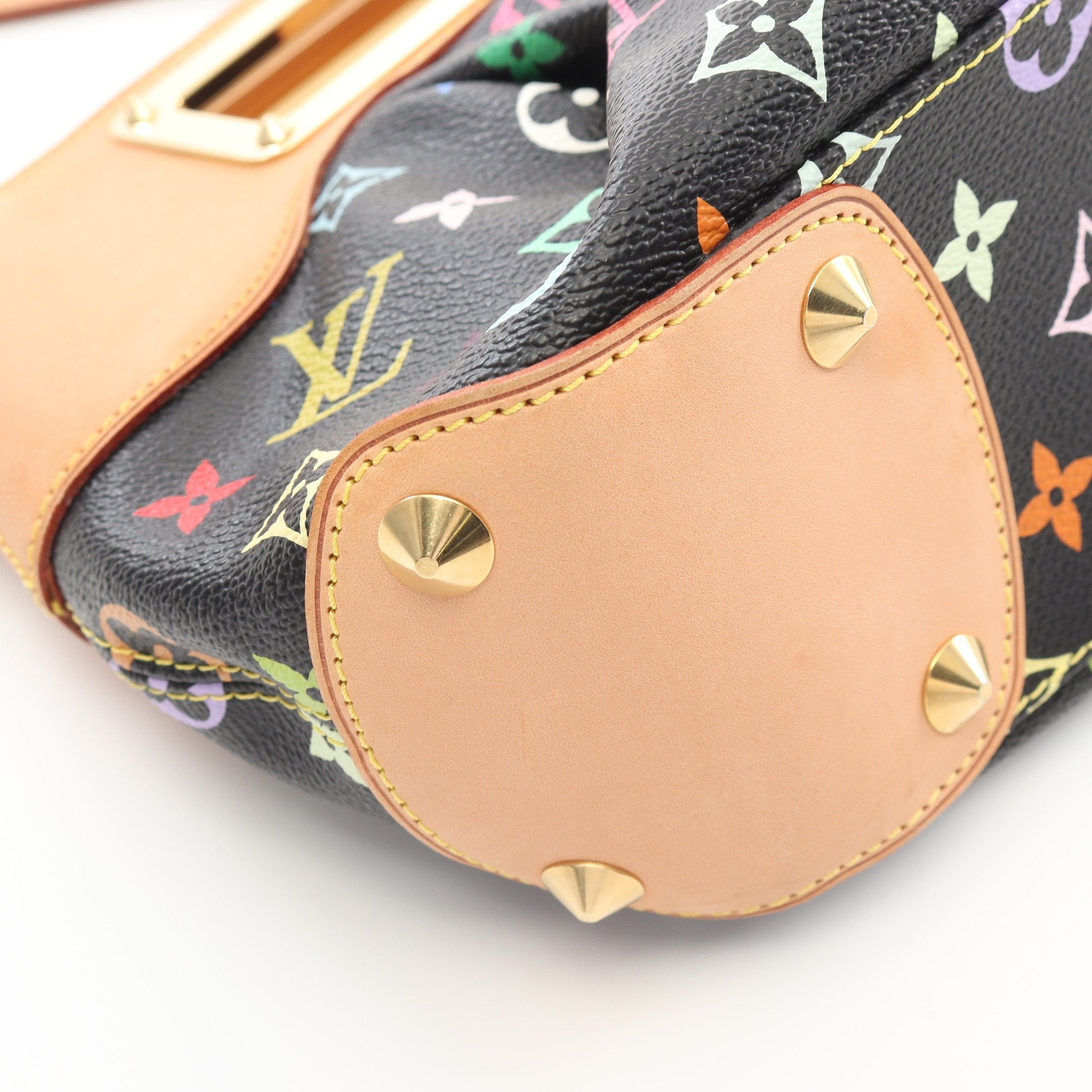 Louis Vuitton Louis Vuitton Judy Pm Monogram Multicolor Noir Chain Shoulder Bag Leather Black Size ONE SIZE - 7 Thumbnail