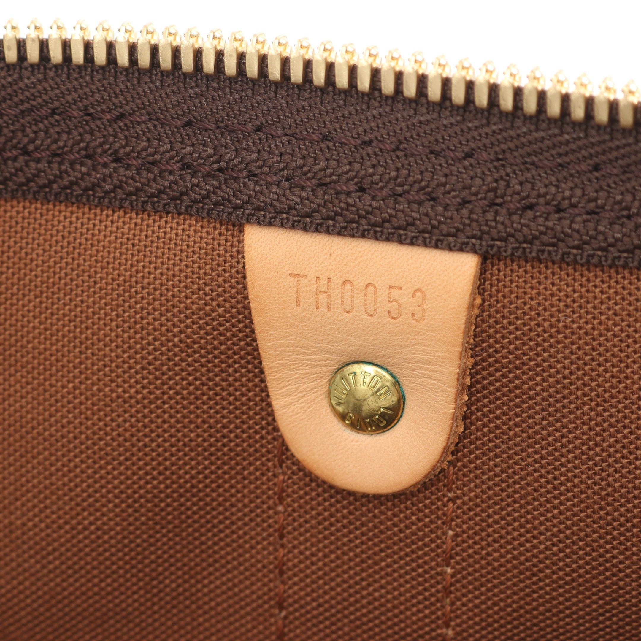 Louis Vuitton Louis Vuitton Keepall 50 Monogram Boston Bag Leather Brown Size ONE SIZE - 5 Thumbnail