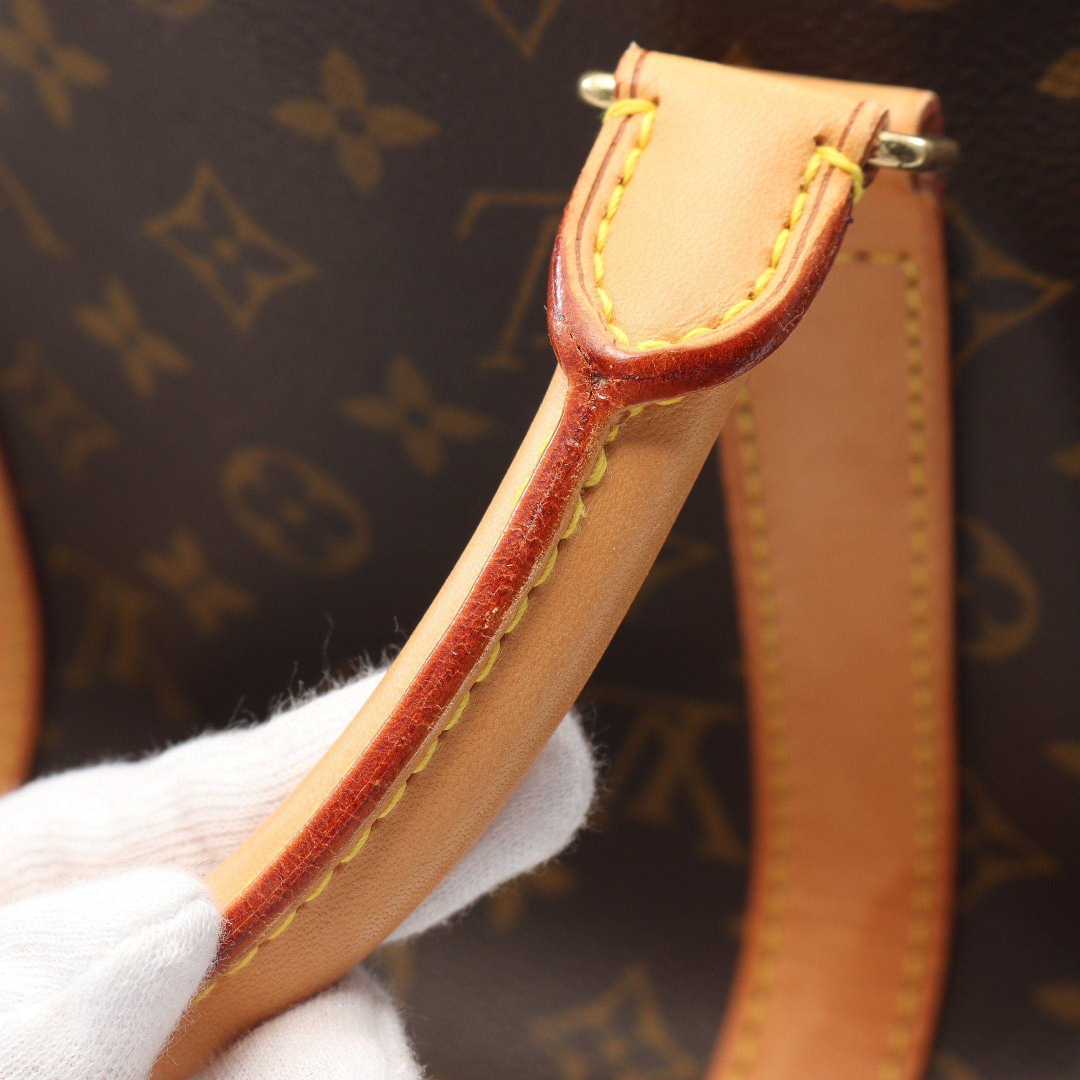 Louis Vuitton Louis Vuitton Keepall 50 Monogram Boston Bag Leather Brown Size ONE SIZE - 10 Thumbnail