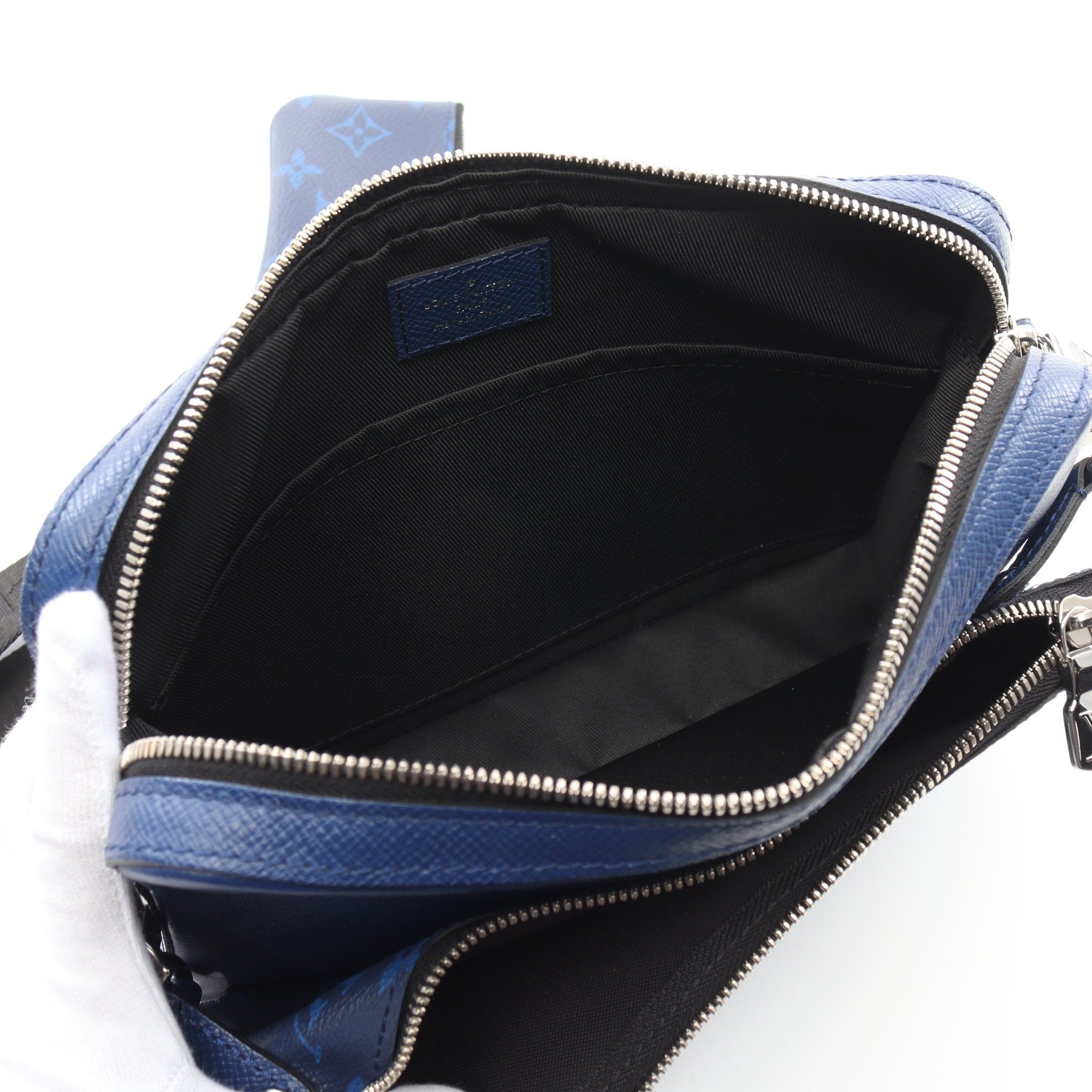 Louis Vuitton Louis Vuitton Trio Messenger Taigarama Cobalt Blue Shoulder Bag Leather Size ONE SIZE - 3 Thumbnail