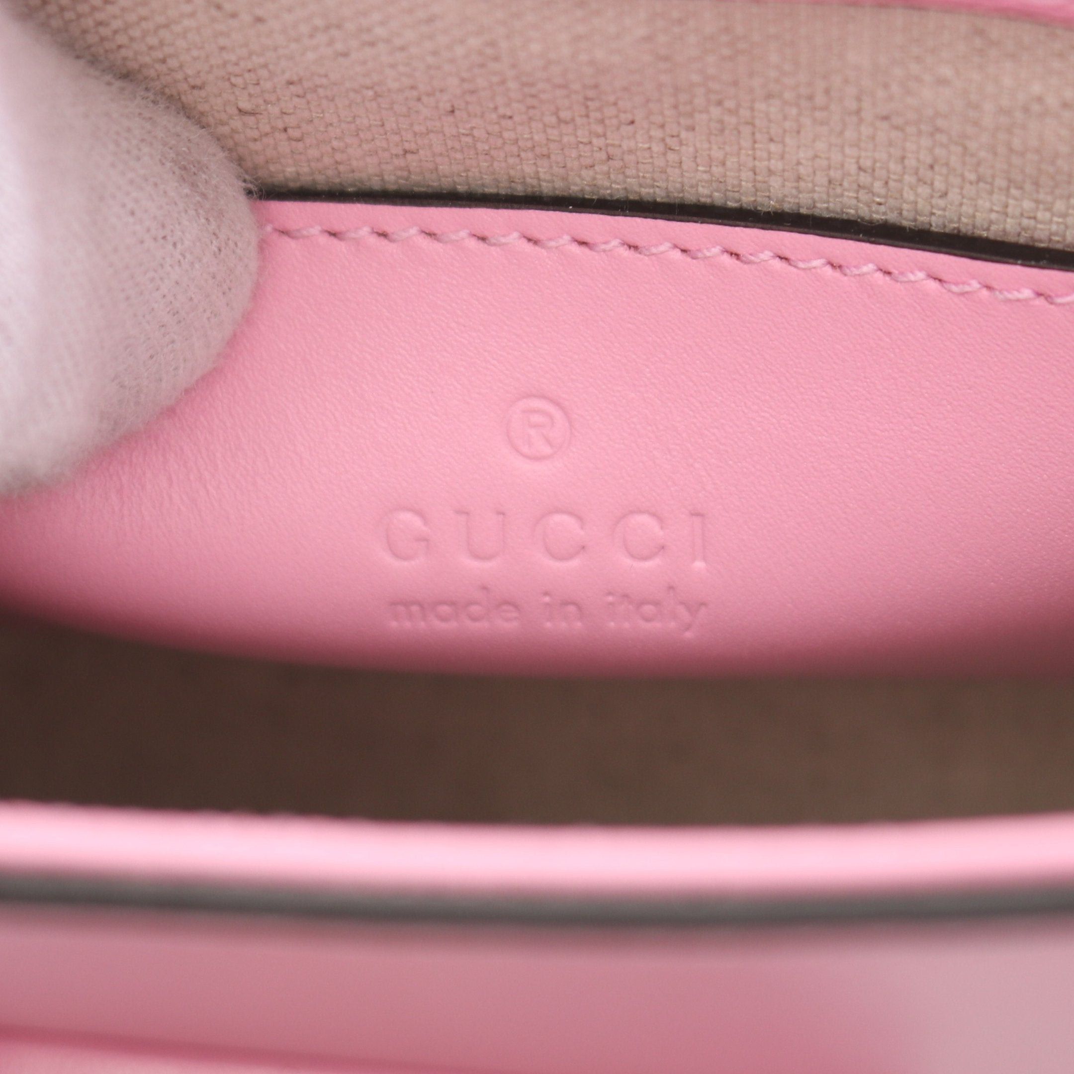 Gucci Gucci Bamboo Handbag Leather Pink 3Way Size ONE SIZE - 4 Thumbnail