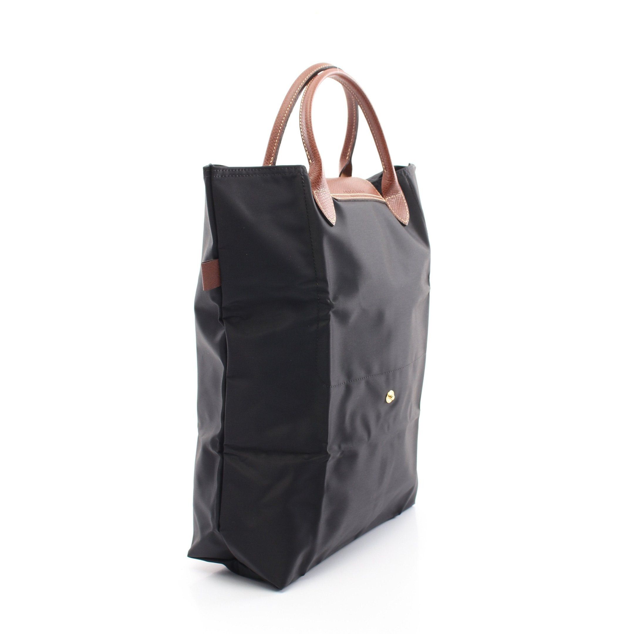 Longchamp Longchamp Le Preage Original M Shopping Bag Handbag Tote Nylon Leather Black Size ONE SIZE - 2 Thumbnail