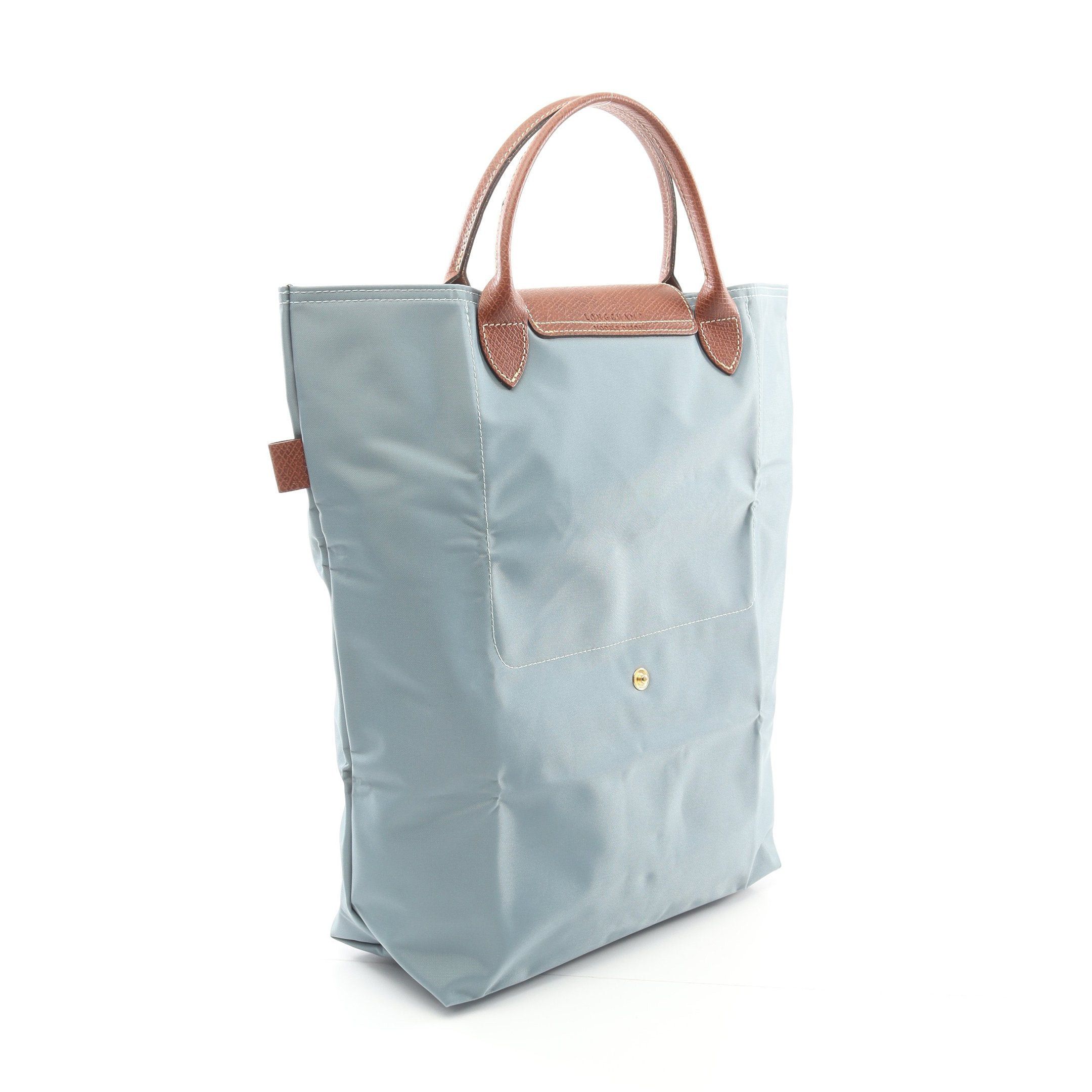 Longchamp Longchamp Le Preage Original M Shopping Bag Handbag Tote Nylon Leather Emerald Green Brown Size ONE SIZE - 2 Thumbnail