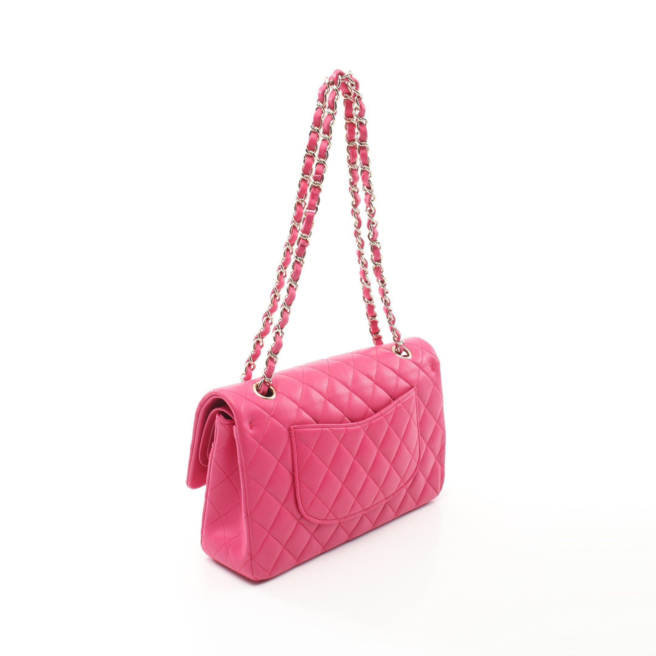 Chanel Chanel Matelasse Double Flap Chain Shoulder Bag Lambskin Pink Purple Gold Hardware Size ONE SIZE - 2 Thumbnail