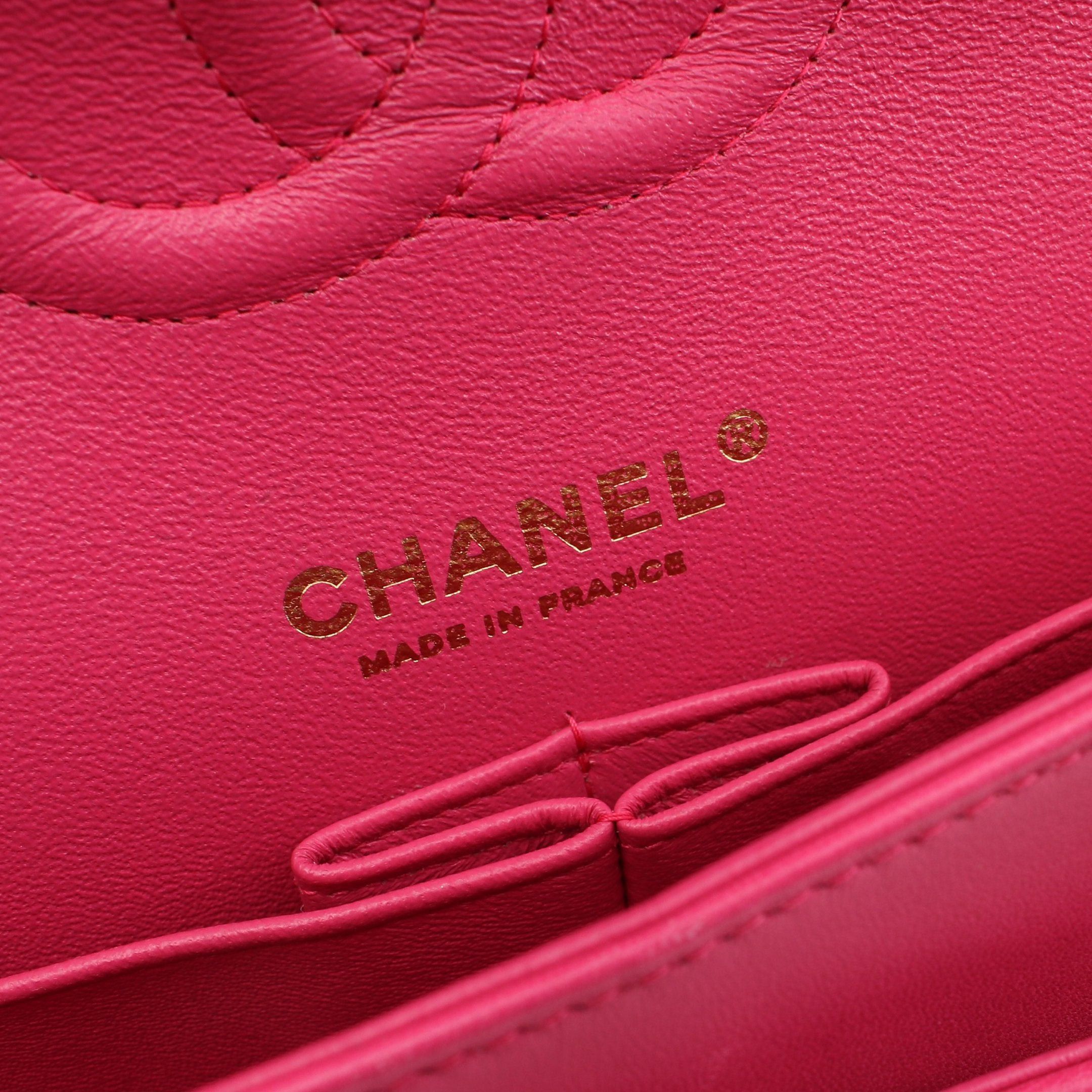 Chanel Chanel Matelasse Double Flap Chain Shoulder Bag Lambskin Pink Purple Gold Hardware Size ONE SIZE - 4 Thumbnail