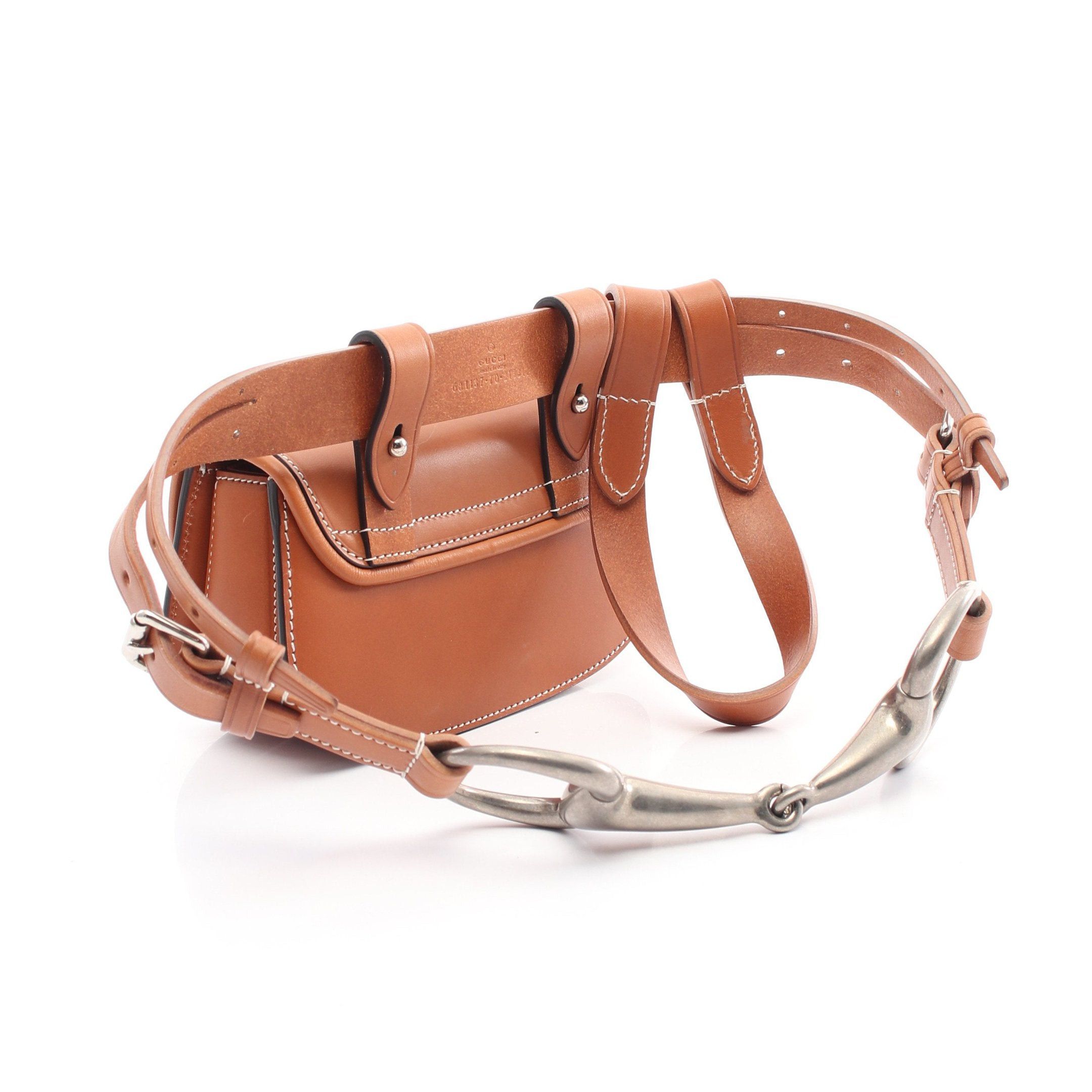 Gucci Gucci Bamboo 1947 Mini Belt Bag Body Waist Leather Brown Size ONE SIZE - 2 Thumbnail