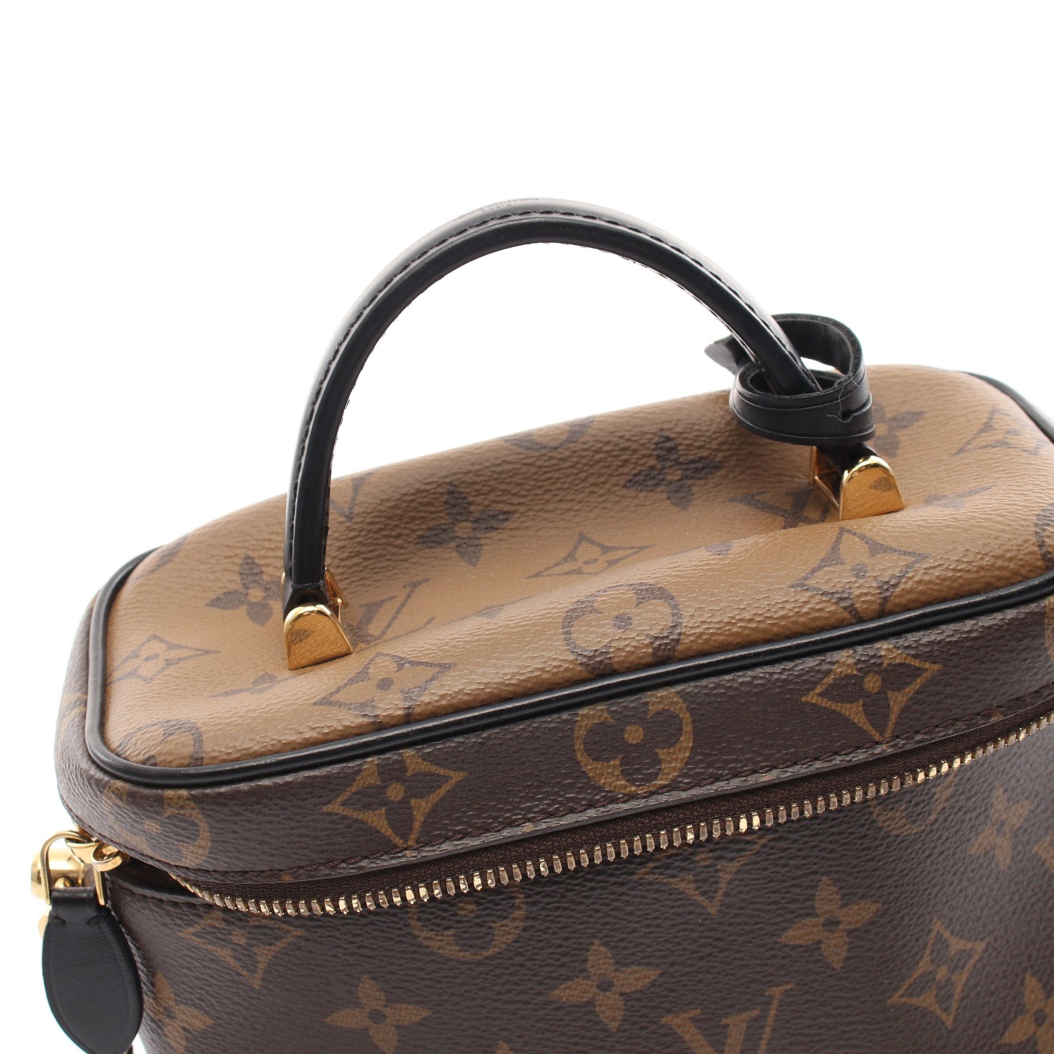 Louis Vuitton Louis Vuitton Vanity Nv Pm Monogram Reverse Handbag Bag Leather Brown Black Size ONE SIZE - 11 Thumbnail
