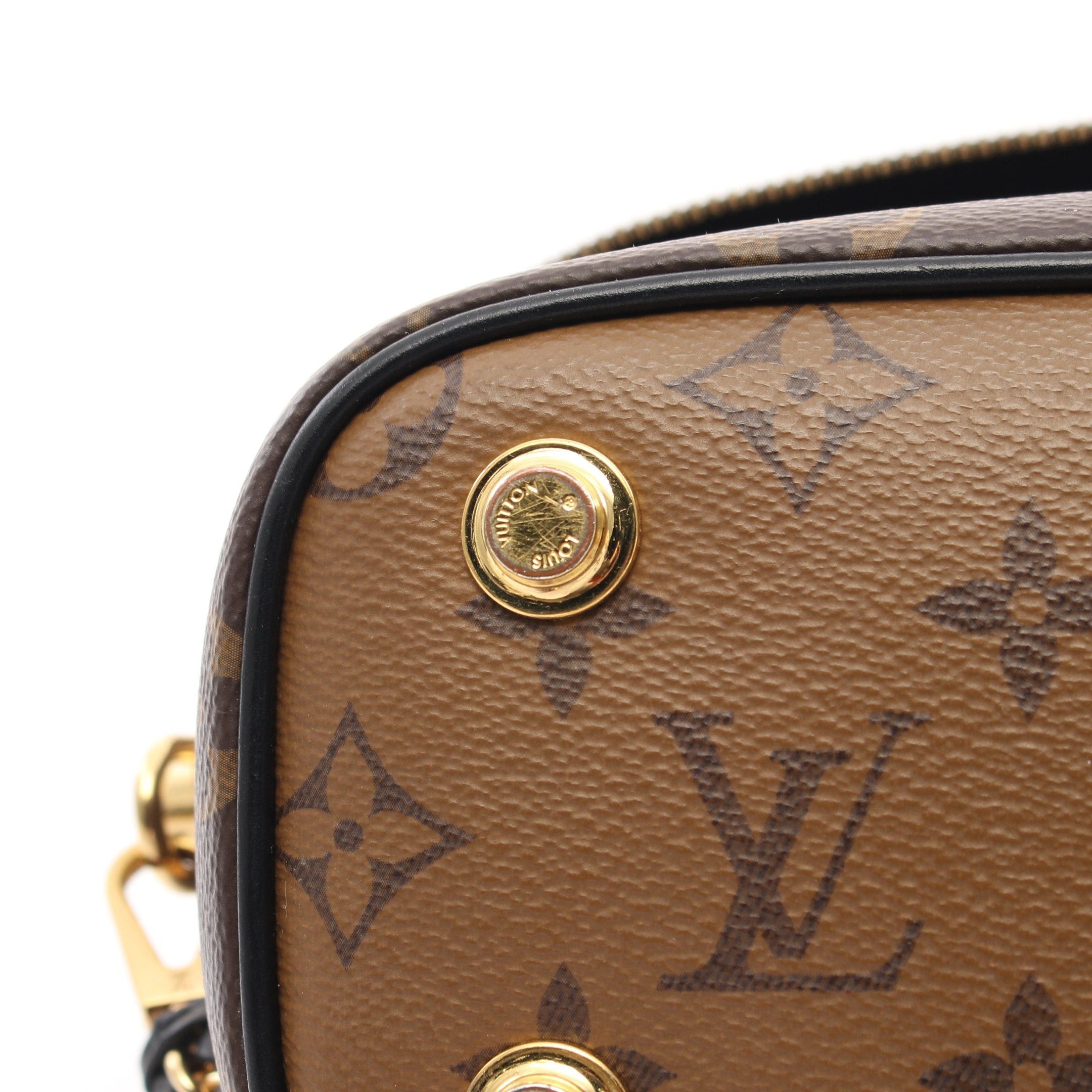 Louis Vuitton Louis Vuitton Vanity Nv Pm Monogram Reverse Handbag Bag Leather Brown Black Size ONE SIZE - 9 Thumbnail