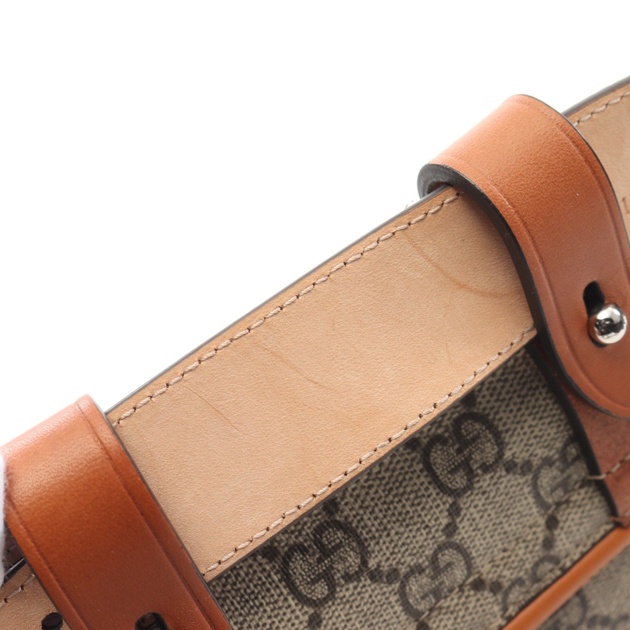 Gucci Gucci Bamboo 1947 Mini Belt Bag Body Waist Leather Beige Light Brown Size ONE SIZE - 6 Thumbnail