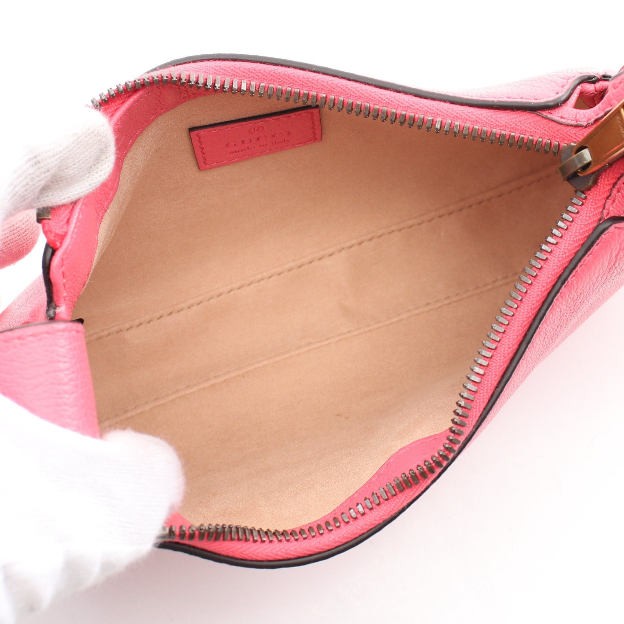 Gucci Gucci Aphrodite Gg Marmont Handbag Leather Pink Size ONE SIZE - 3 Thumbnail