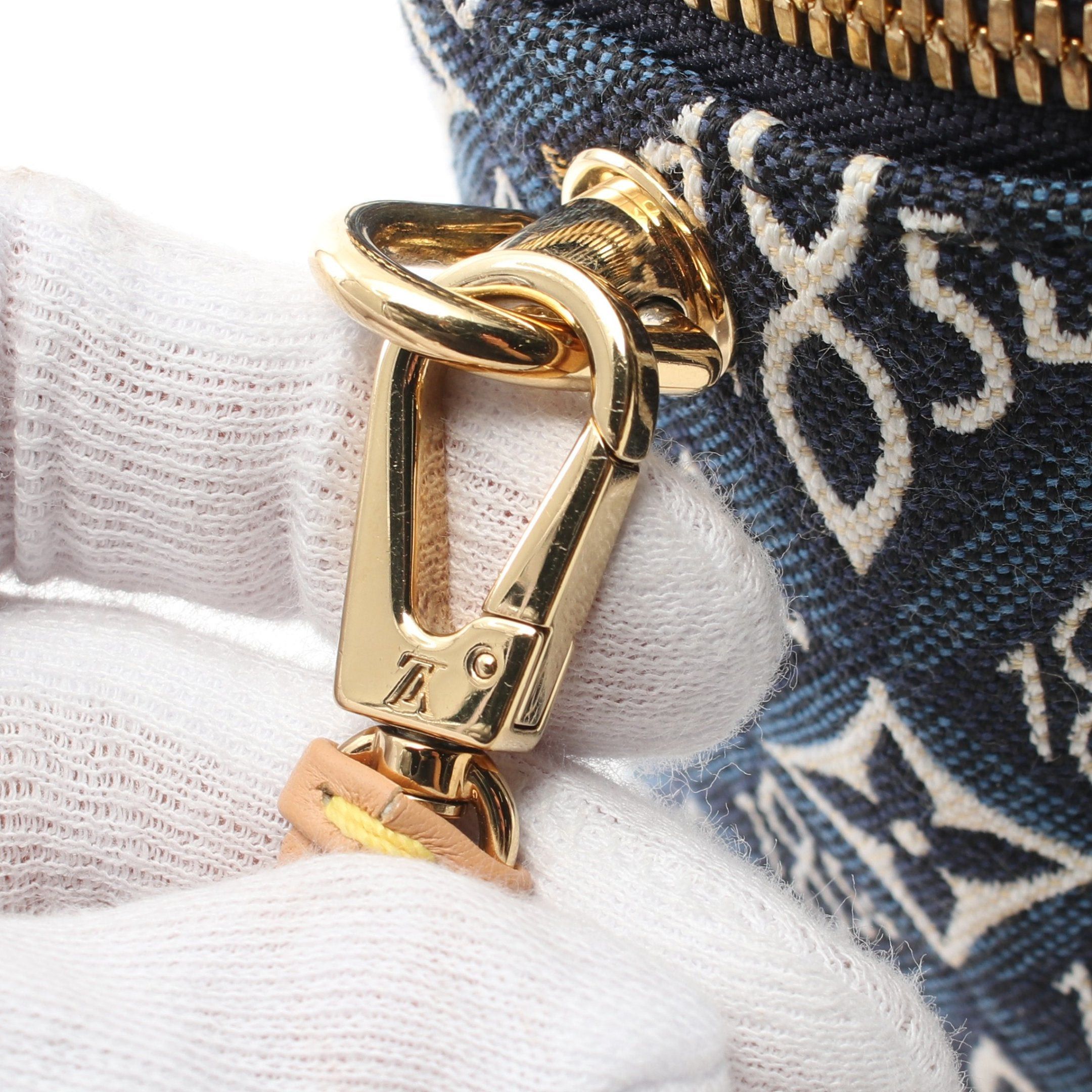 Louis Vuitton Louis Vuitton Vanity Nv Since 1854 Monogram Jacquard Blue Bag Handbag Canvas Leather Navy Size ONE SIZE - 8 Thumbnail