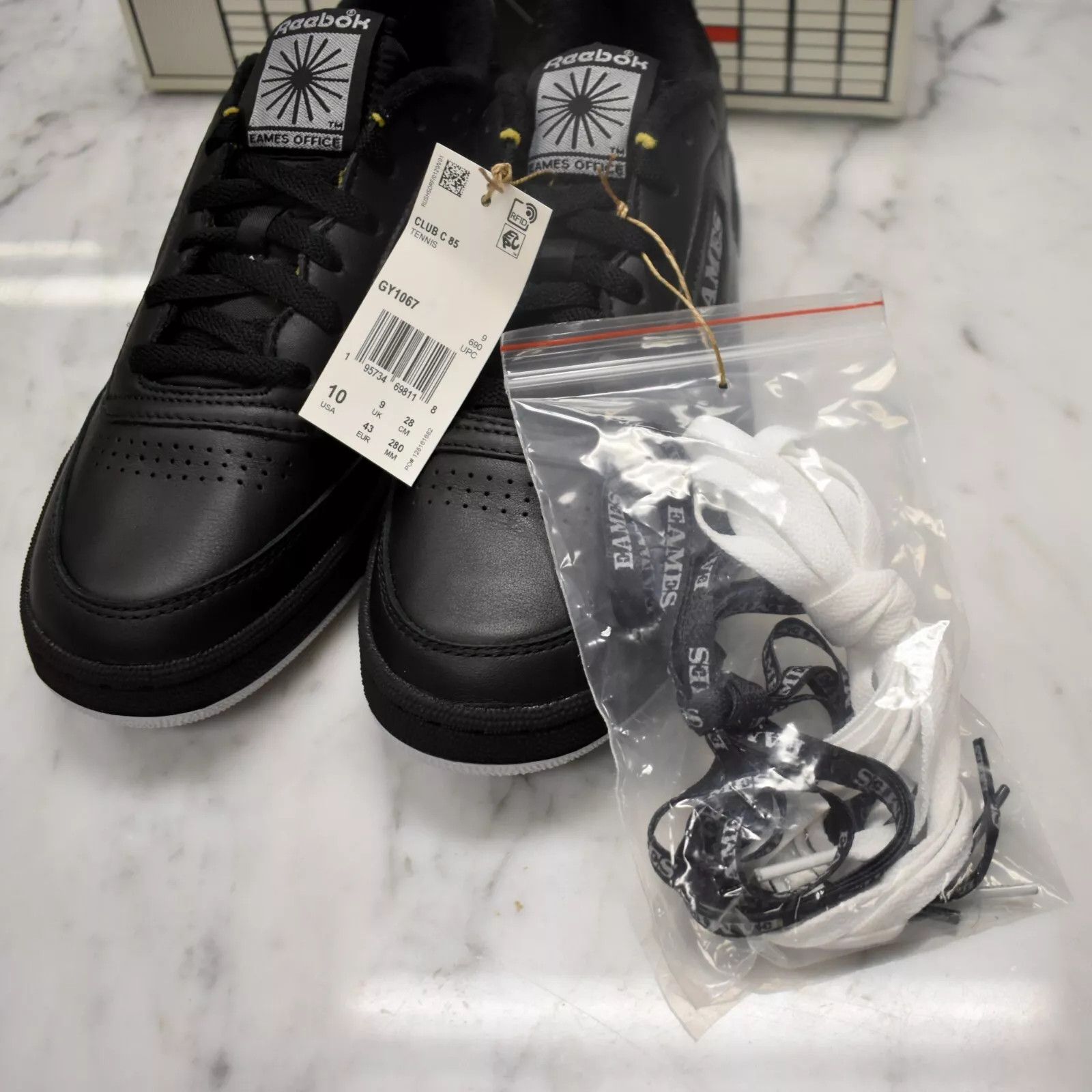 Reebok Reebok EAMES HOUSE Club C 85 Leather Black DS Size US 10 / EU 43 - 10 Thumbnail
