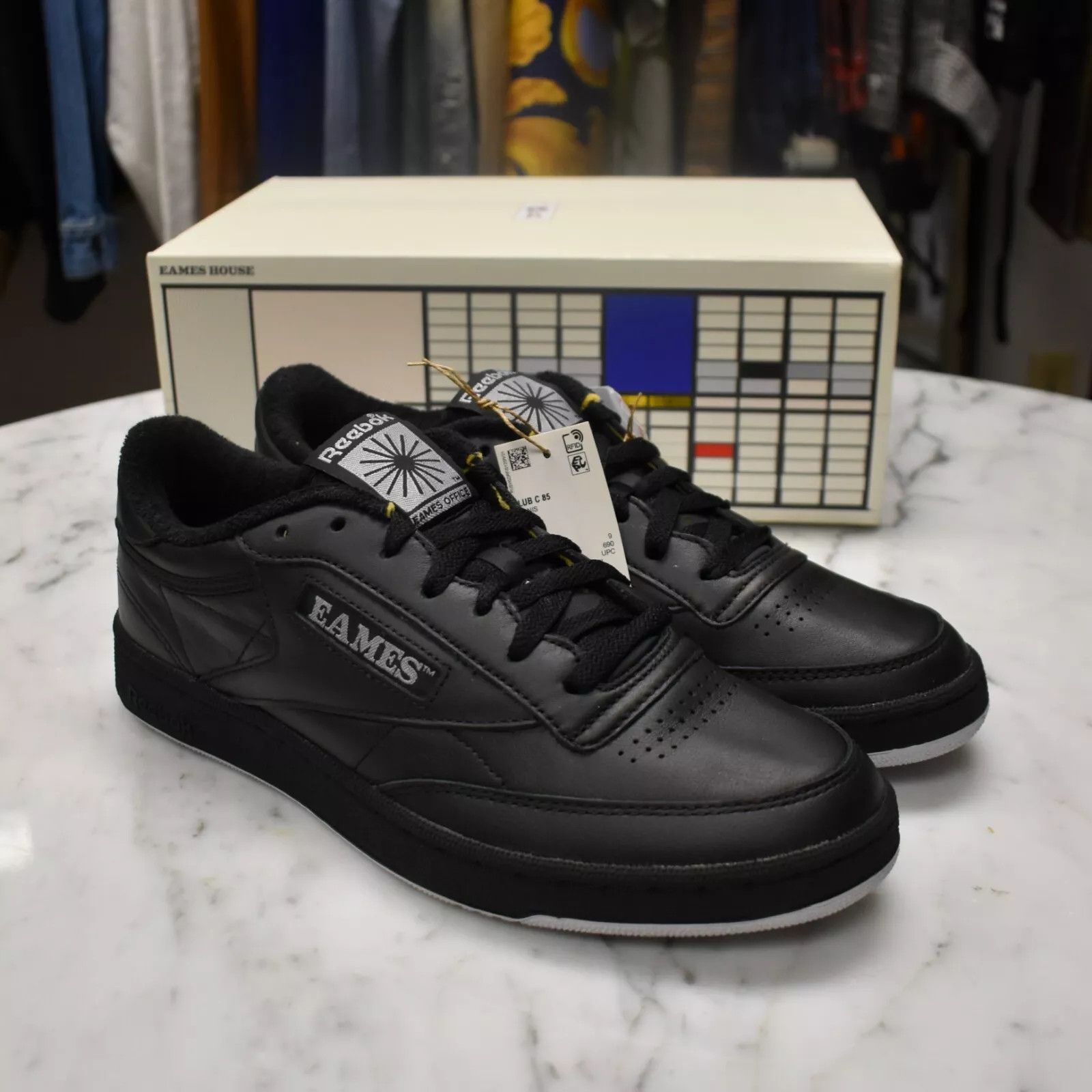 Reebok Reebok EAMES HOUSE Club C 85 Leather Black DS Size US 10 / EU 43 - 2 Thumbnail