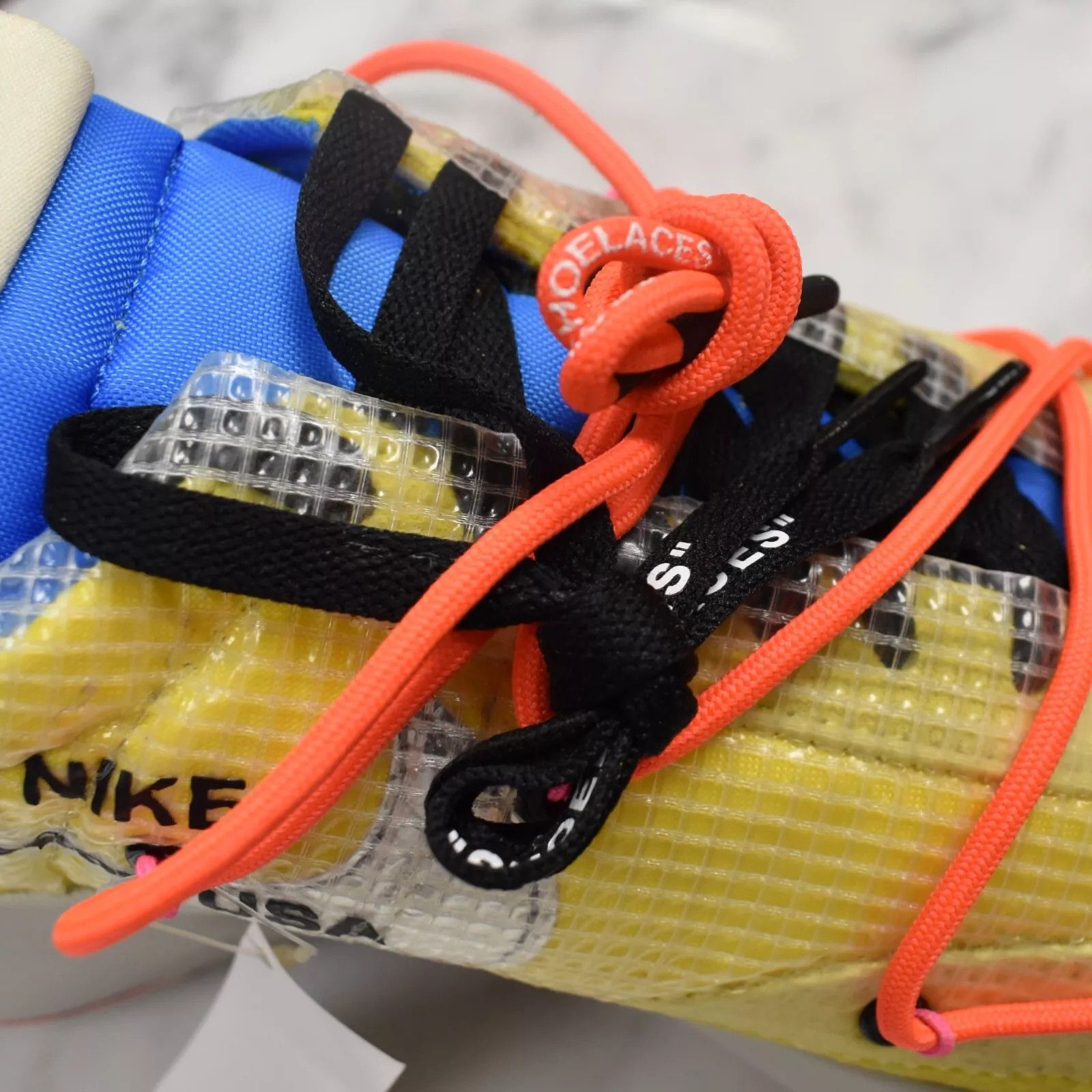 Nike × Off-White Nike Off White Virgil Abloh Vapor Street Sneakers Yellow Size US 10 / EU 43 - 10 Thumbnail