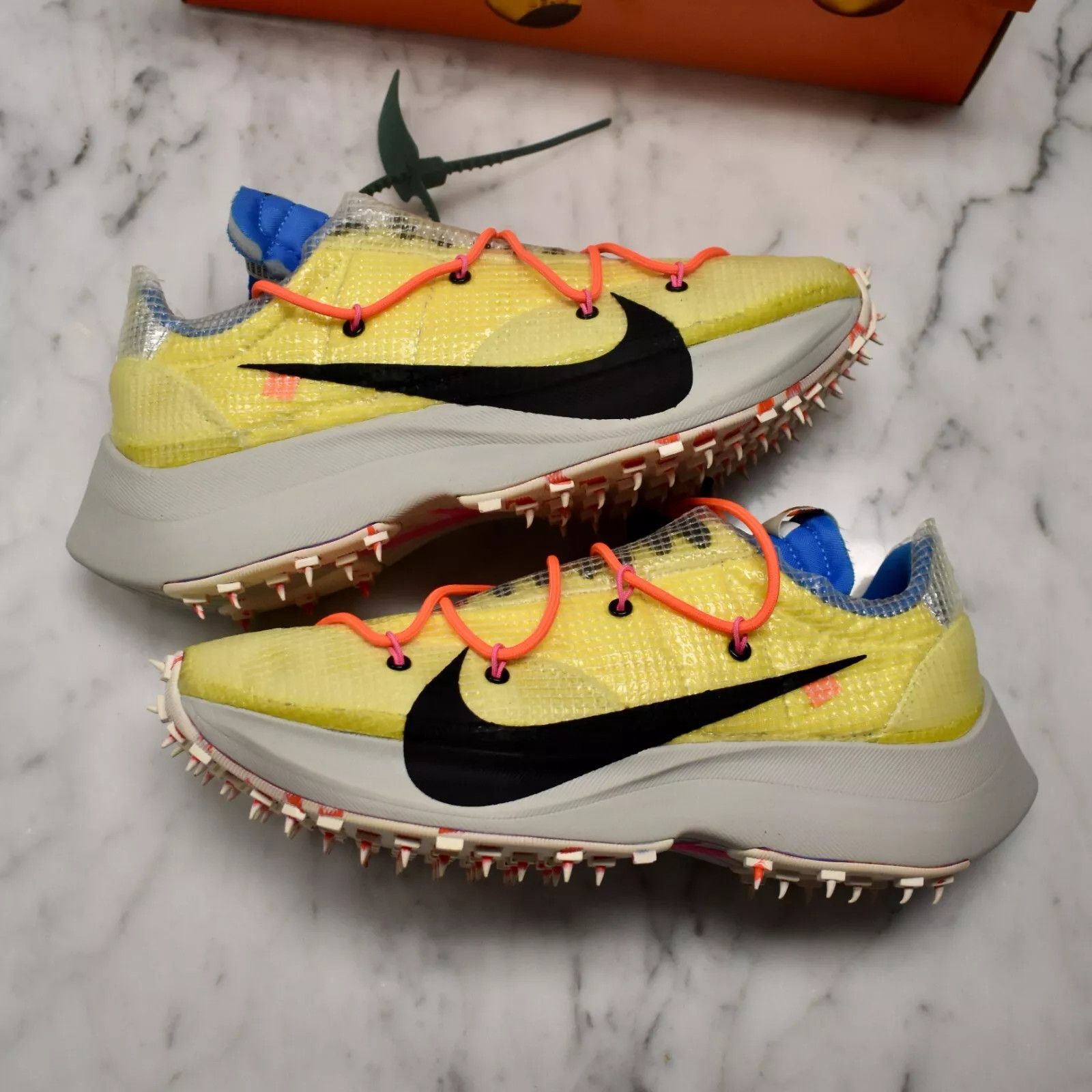 Nike × Off-White Nike Off White Virgil Abloh Vapor Street Sneakers Yellow Size US 10 / EU 43 - 14 Thumbnail