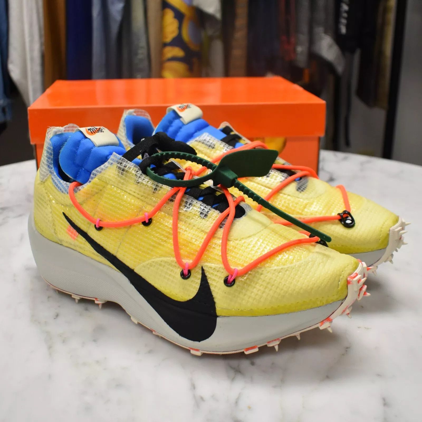 Nike × Off-White Nike Off White Virgil Abloh Vapor Street Sneakers Yellow Size US 10 / EU 43 - 3 Thumbnail
