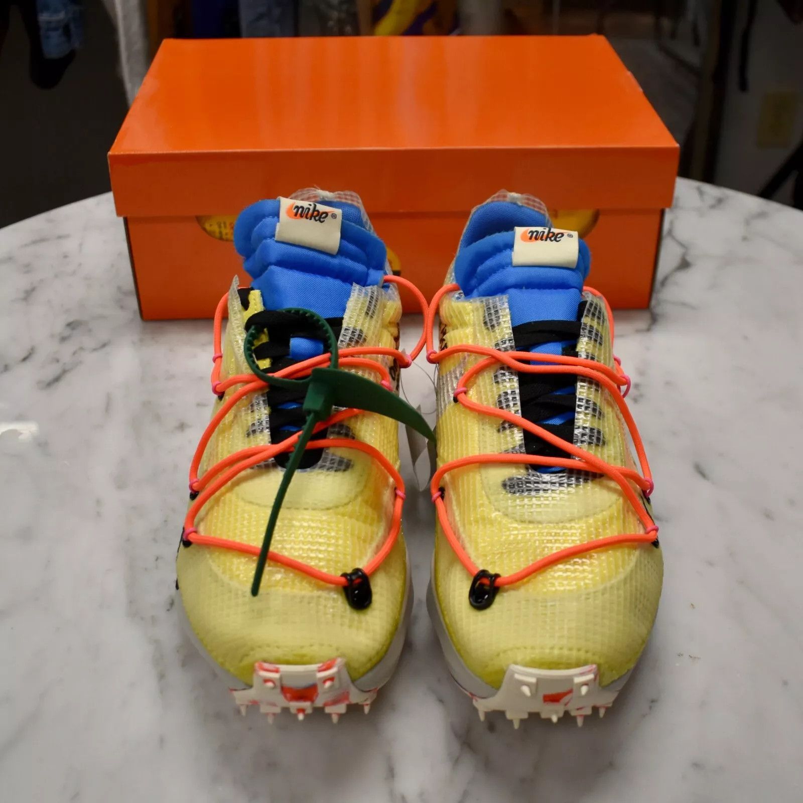 Nike × Off-White Nike Off White Virgil Abloh Vapor Street Sneakers Yellow Size US 10 / EU 43 - 5 Thumbnail