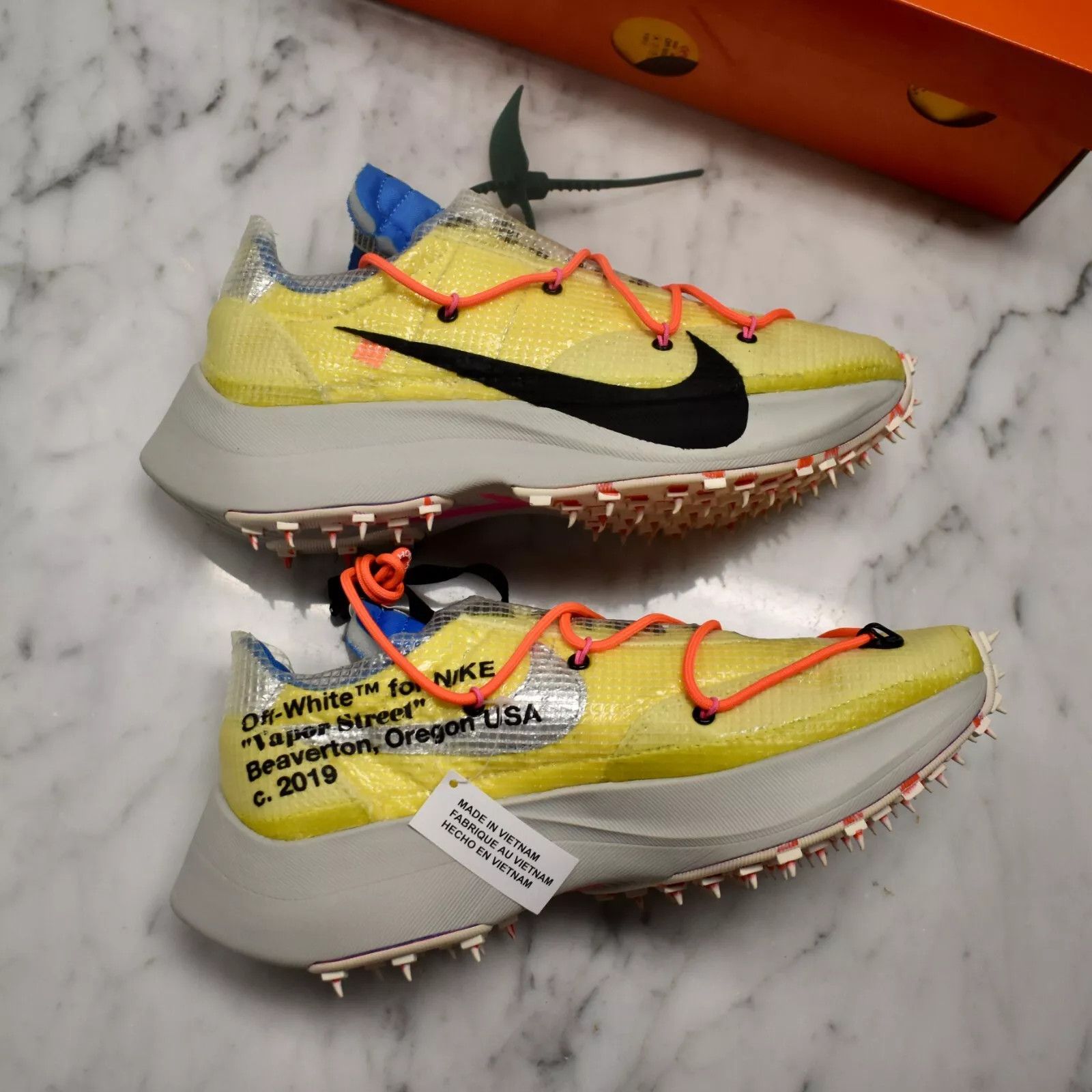 Nike × Off-White Nike Off White Virgil Abloh Vapor Street Sneakers Yellow Size US 10 / EU 43 - 15 Thumbnail