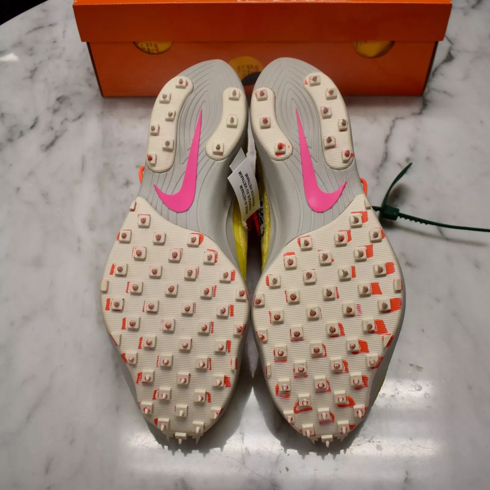 Nike × Off-White Nike Off White Virgil Abloh Vapor Street Sneakers Yellow Size US 10 / EU 43 - 9 Thumbnail