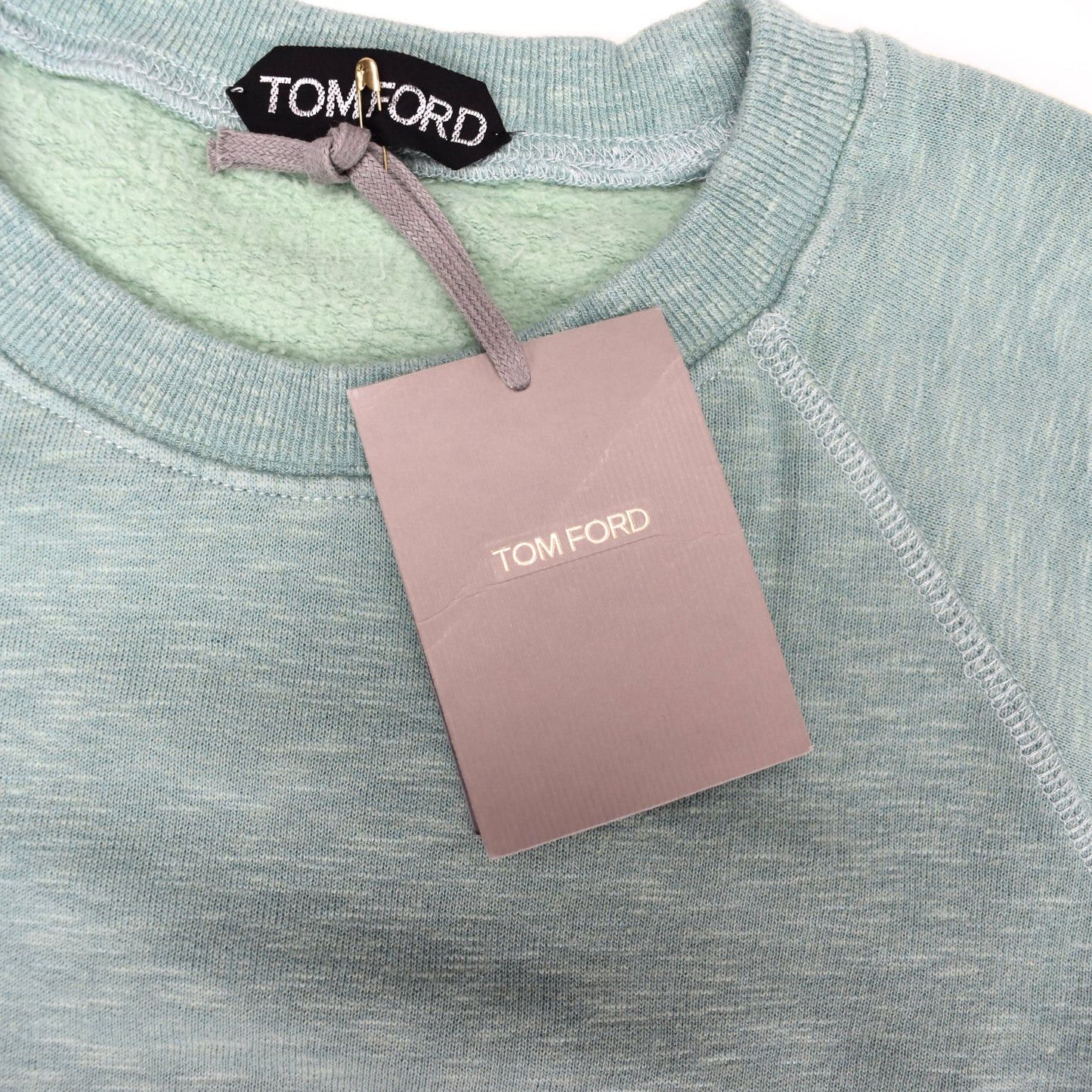 Tom Ford TOM FORD Light Green Fleece Crewneck Sweatshirt Size US M / EU 48-50 / 2 - 5 Thumbnail