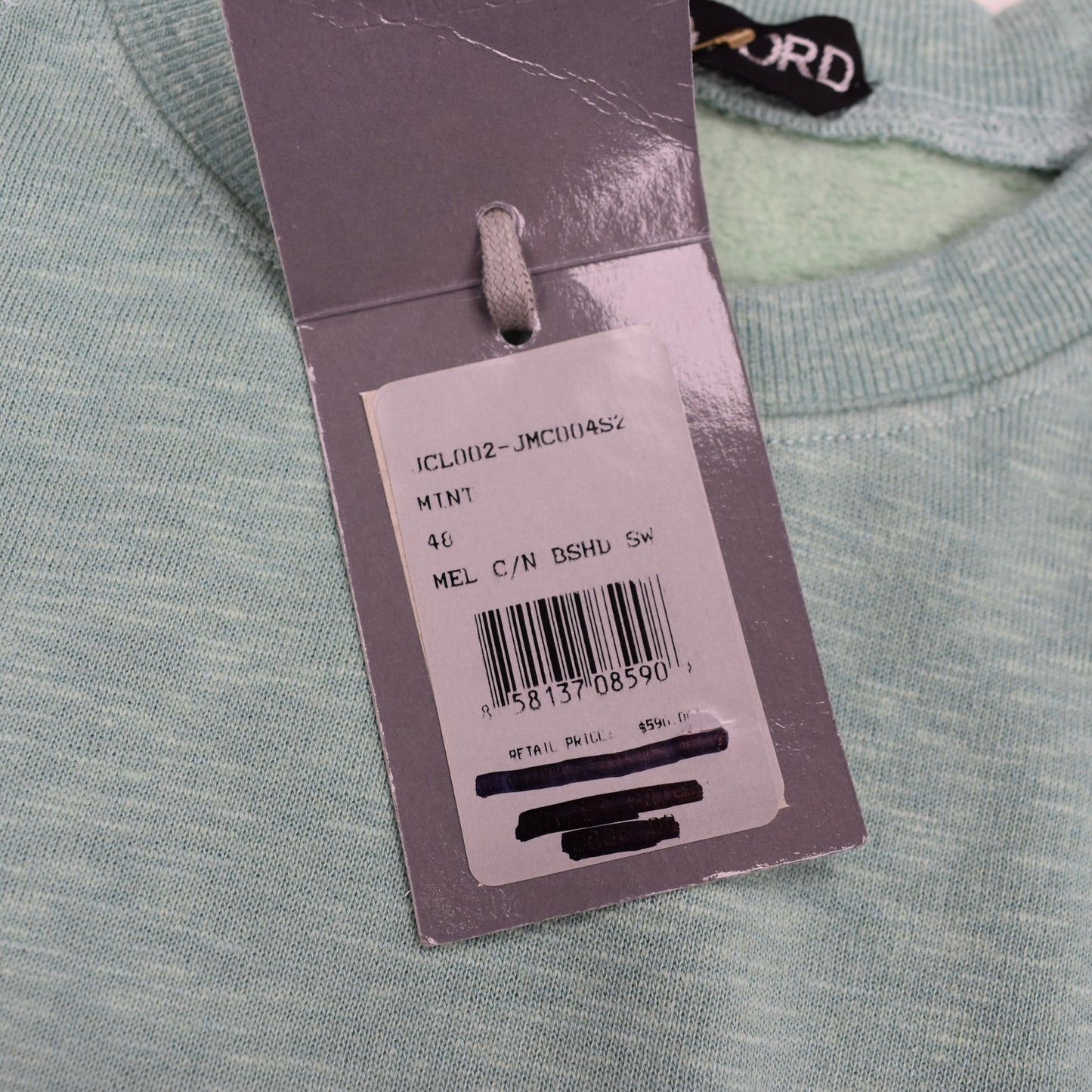 Tom Ford TOM FORD Light Green Fleece Crewneck Sweatshirt Size US M / EU 48-50 / 2 - 9 Thumbnail