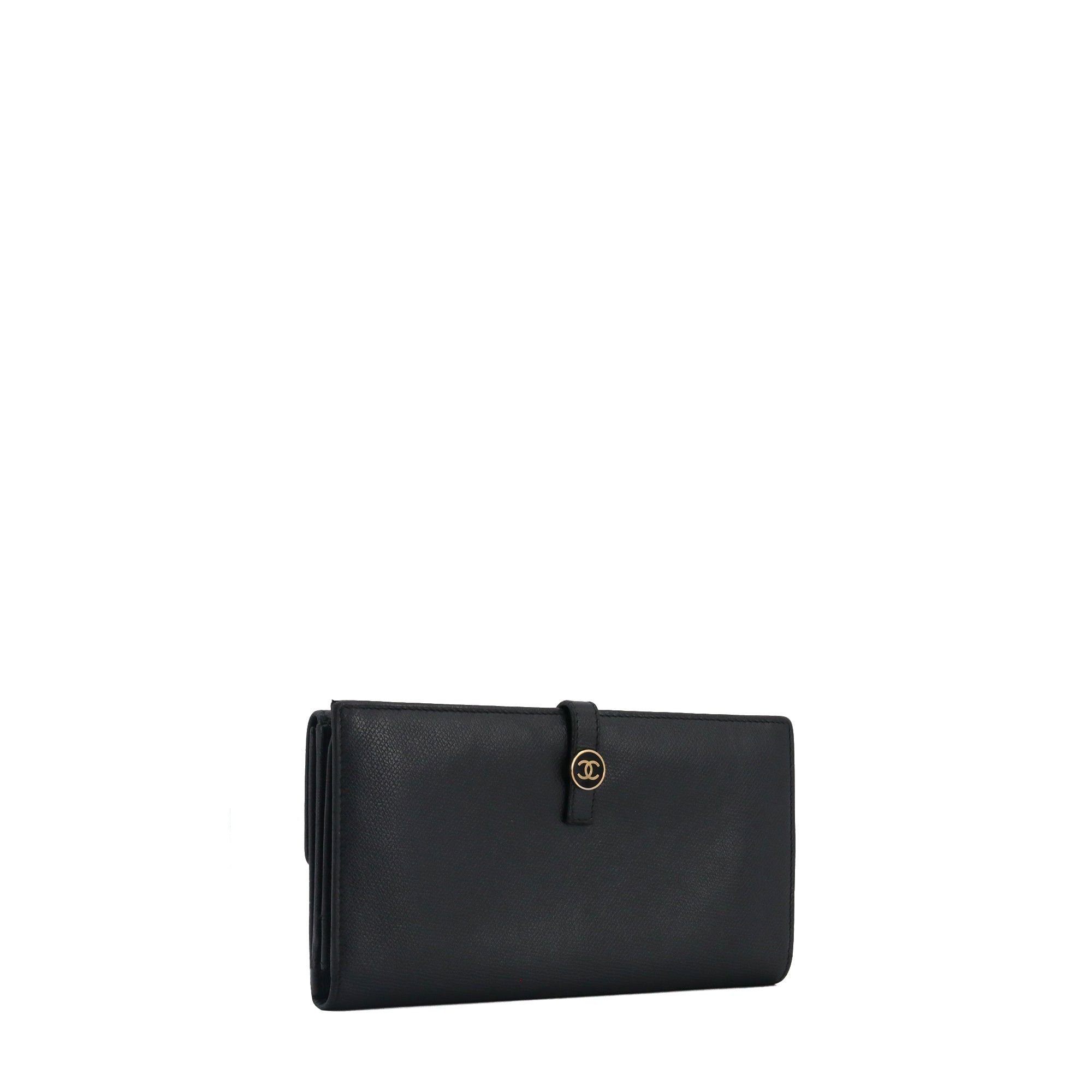 Chanel CHANEL - Chanel wallet in black grained leather Size ONE SIZE - 2 Thumbnail