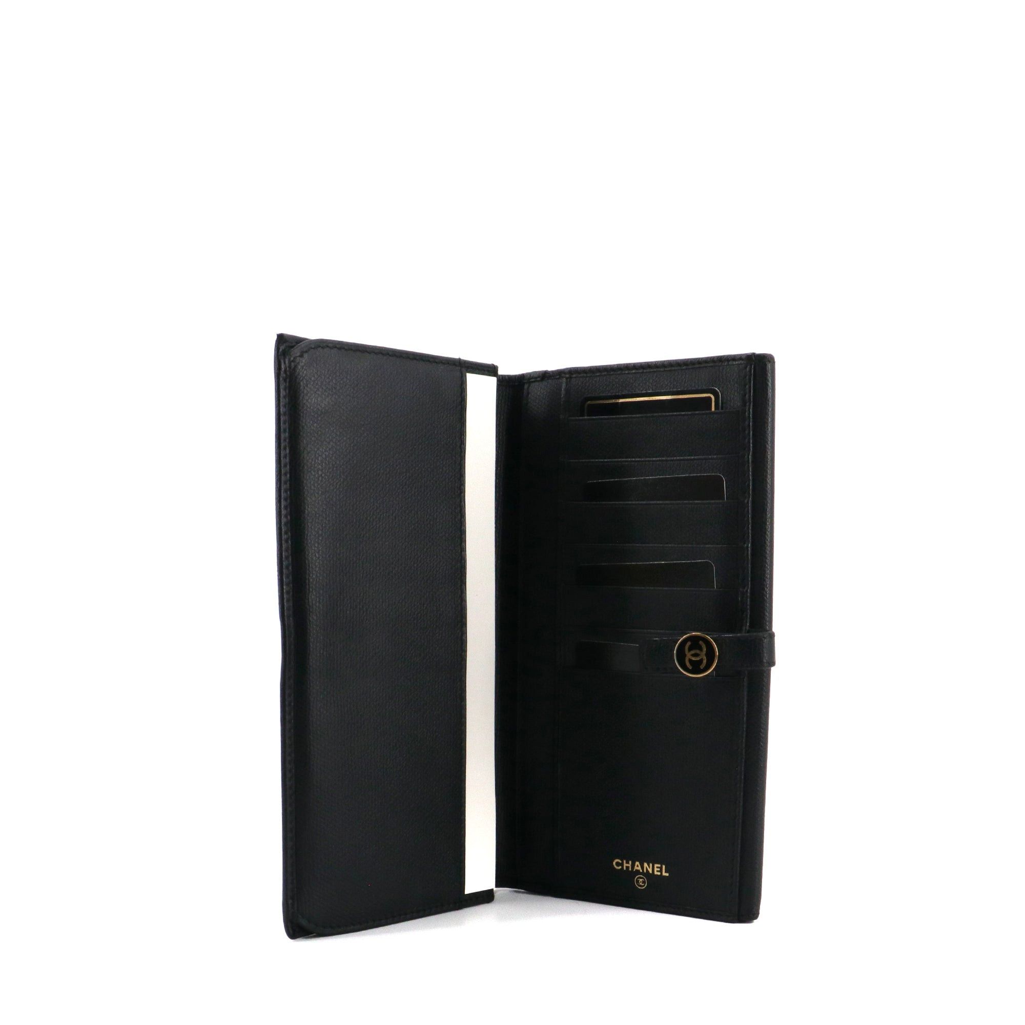 Chanel CHANEL - Chanel wallet in black grained leather Size ONE SIZE - 4 Thumbnail