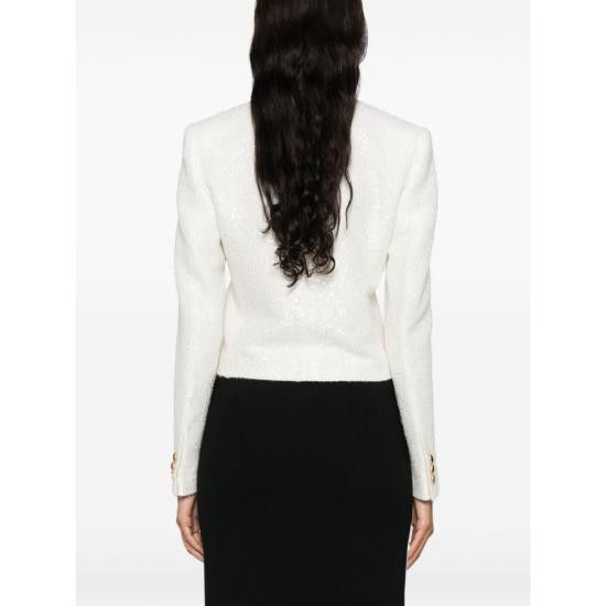 Alessandra Rich ALESSANDRA RICH Women Jackets FABX3839 F4364 0822 WHITE Size S / US 4 / IT 40 - 2 Thumbnail