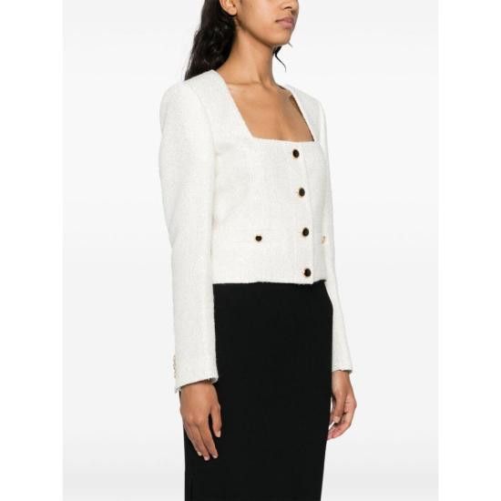 Alessandra Rich ALESSANDRA RICH Women Jackets FABX3839 F4364 0822 WHITE Size S / US 4 / IT 40 - 5 Thumbnail
