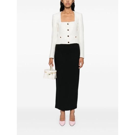 Alessandra Rich ALESSANDRA RICH Women Jackets FABX3839 F4364 0822 WHITE Size S / US 4 / IT 40 - 4 Thumbnail