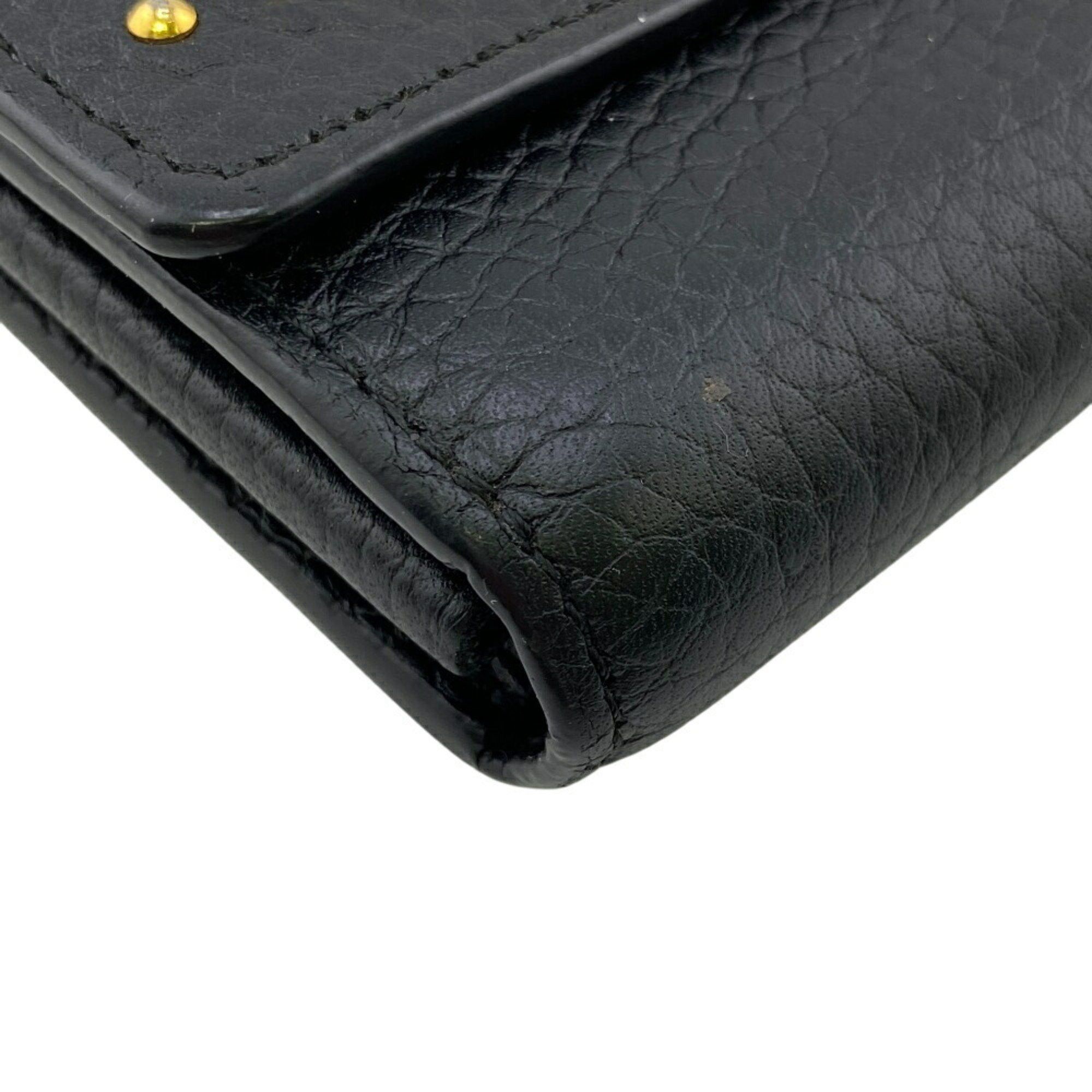 Louis Vuitton Louis Vuitton Wallet M63461 Capucines Portefeuille Long Black Women's Size ONE SIZE - 3 Thumbnail
