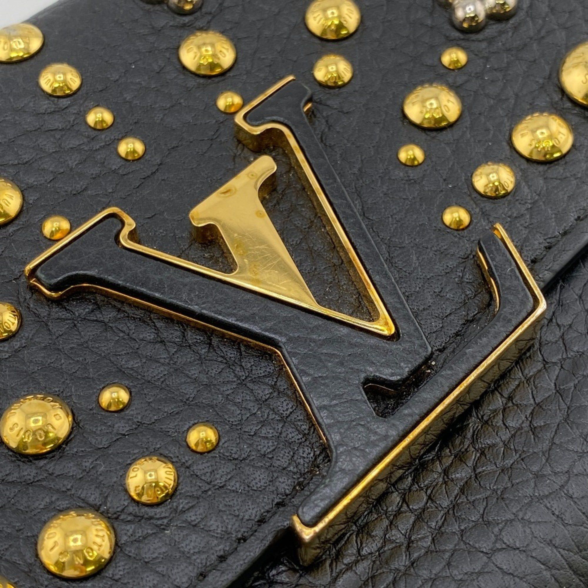 Louis Vuitton Louis Vuitton Wallet M63461 Capucines Portefeuille Long Black Women's Size ONE SIZE - 5 Thumbnail
