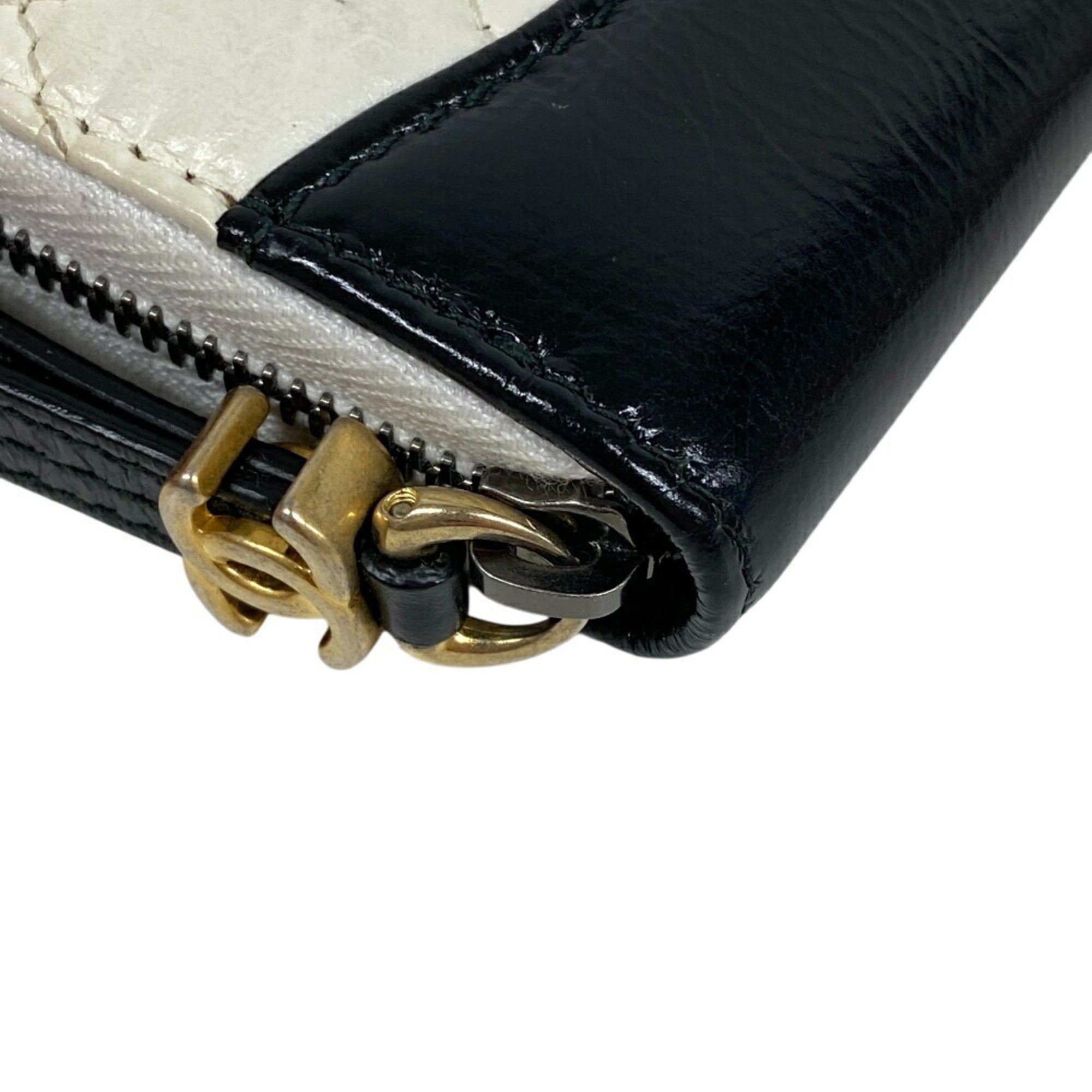 Chanel CHANEL Gabriel Doux Round Coin Case Wallet White Women's Size ONE SIZE - 5 Thumbnail