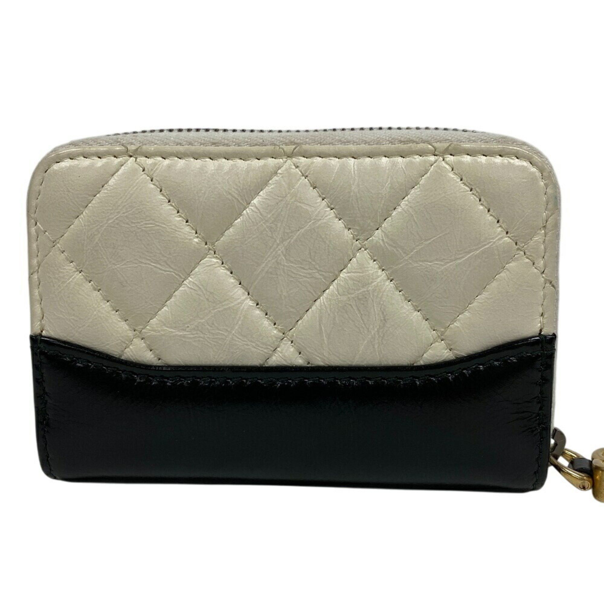 Chanel CHANEL Gabriel Doux Round Coin Case Wallet White Women's Size ONE SIZE - 2 Thumbnail