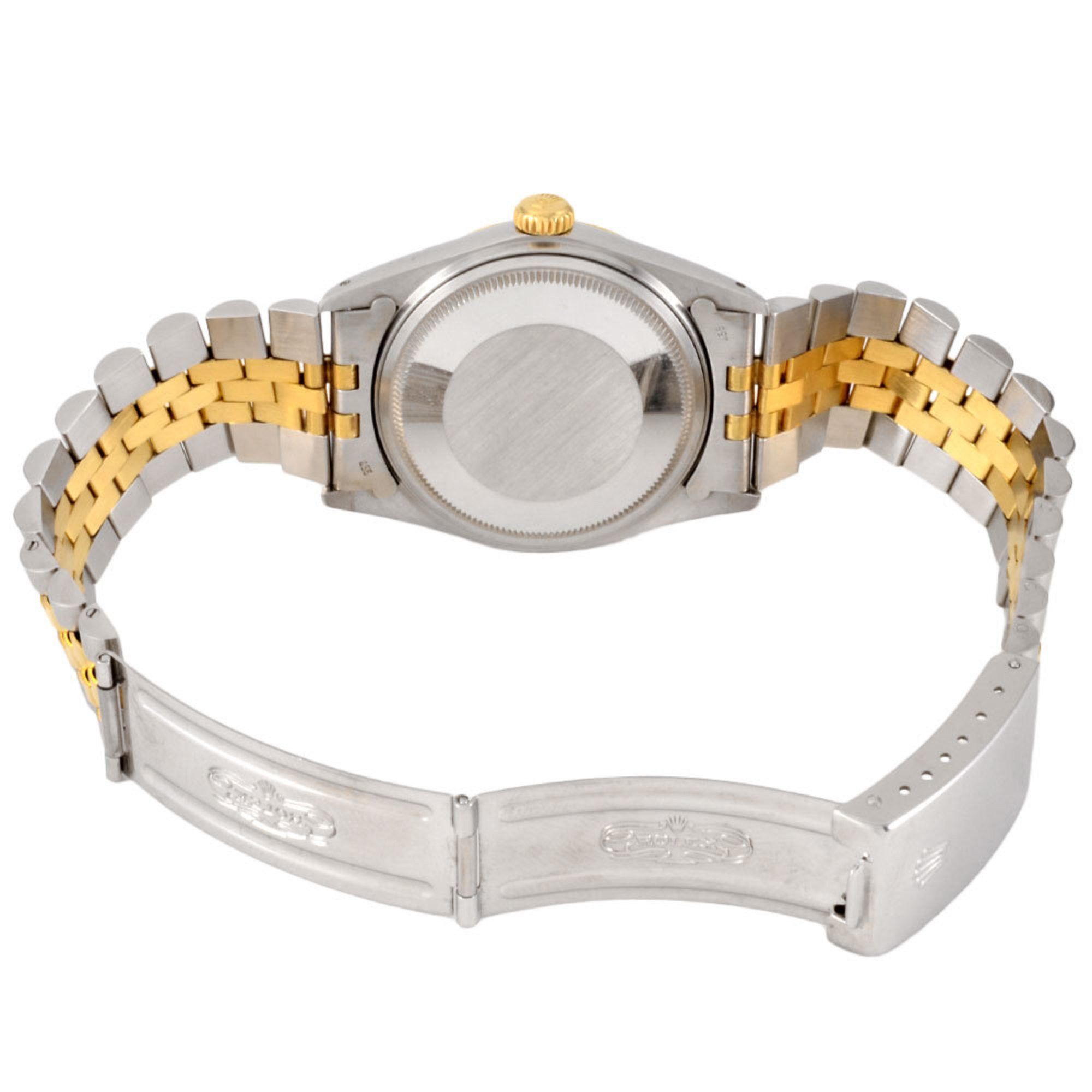 Rolex Rolex 16013G Datejust R series (manufactured in 1987) Automatic watch, silver/printed computer dial, SS x YG, 10P diamond index, men's IT1UY4JVNF5S Size ONE SIZE - 4 Thumbnail