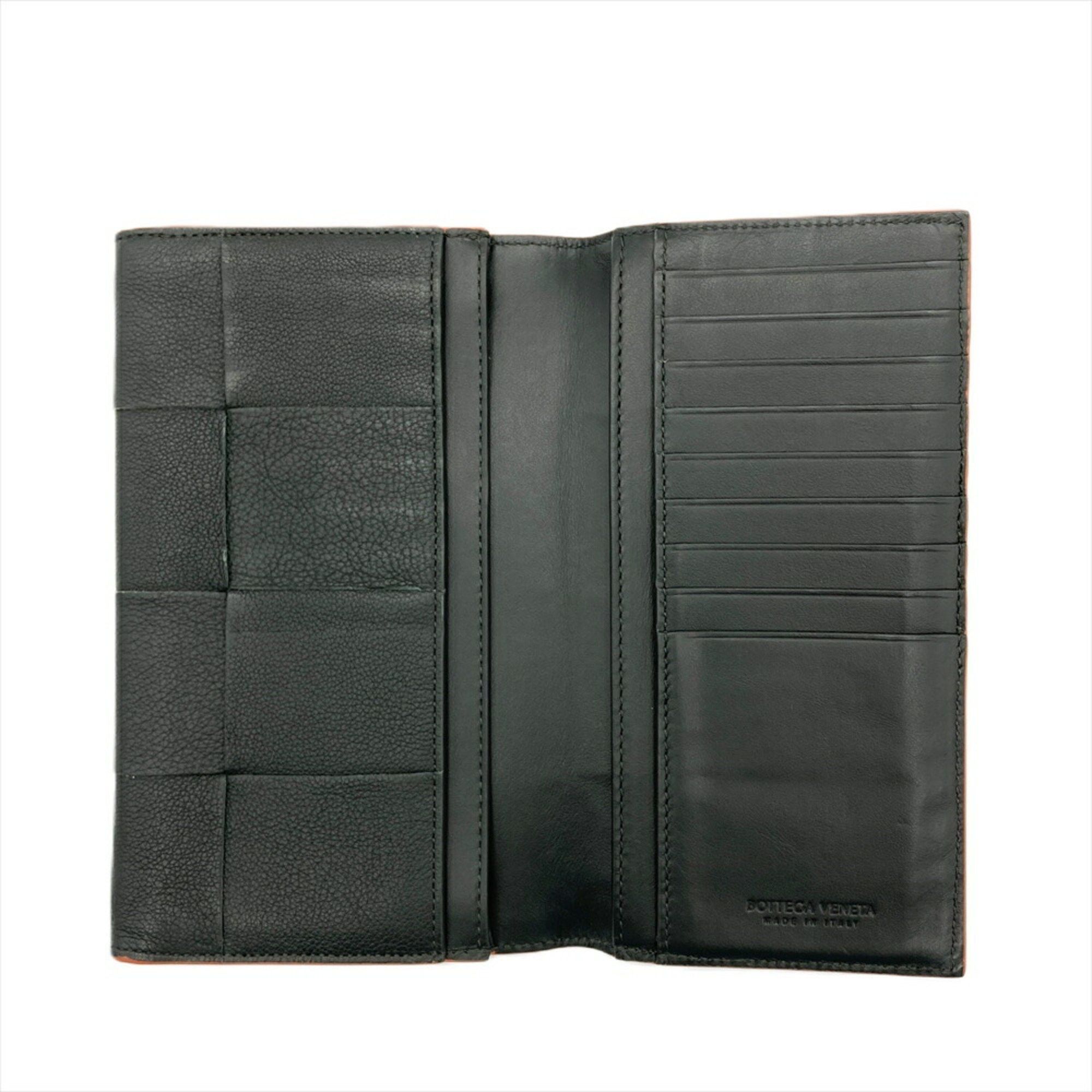 Bottega Veneta BOTTEGA VENETA Maxi Intrecciato Long Wallet Leather Black Bi-fold Billfold ITLQUEDC73EO Size ONE SIZE - 5 Thumbnail