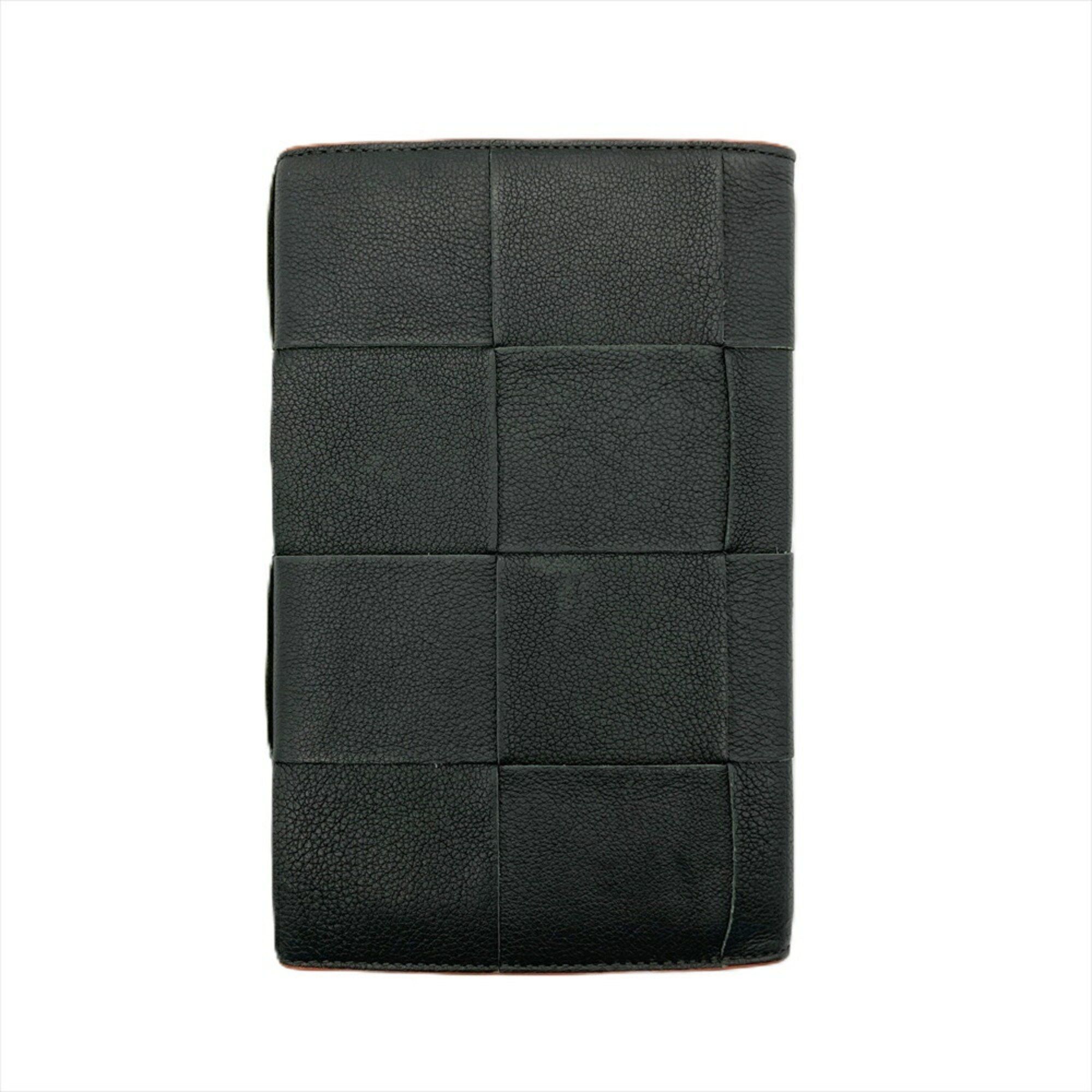 Bottega Veneta BOTTEGA VENETA Maxi Intrecciato Long Wallet Leather Black Bi-fold Billfold ITLQUEDC73EO Size ONE SIZE - 2 Thumbnail