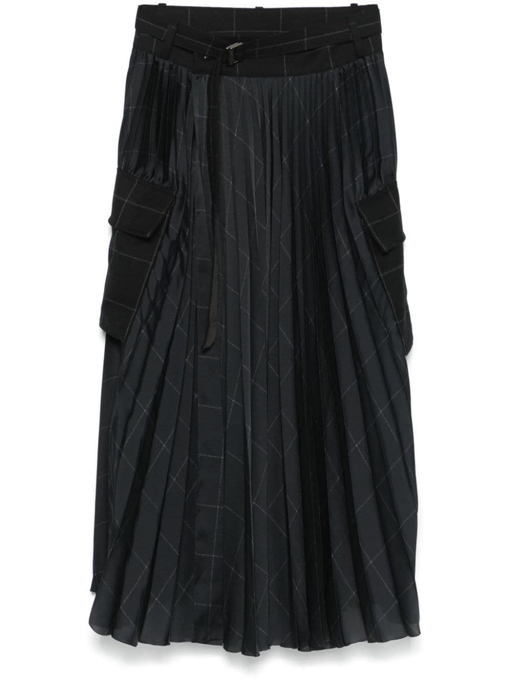 Sacai WINDOWPANE SKIRT Size L / US 10 / IT 46 - 4 Thumbnail
