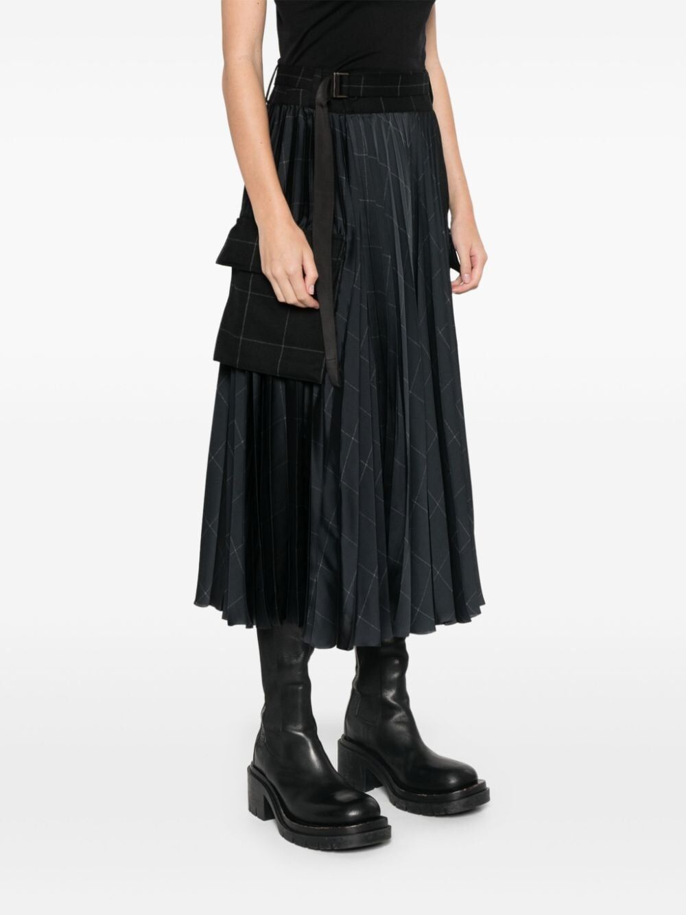 Sacai WINDOWPANE SKIRT Size L / US 10 / IT 46 - 7 Thumbnail