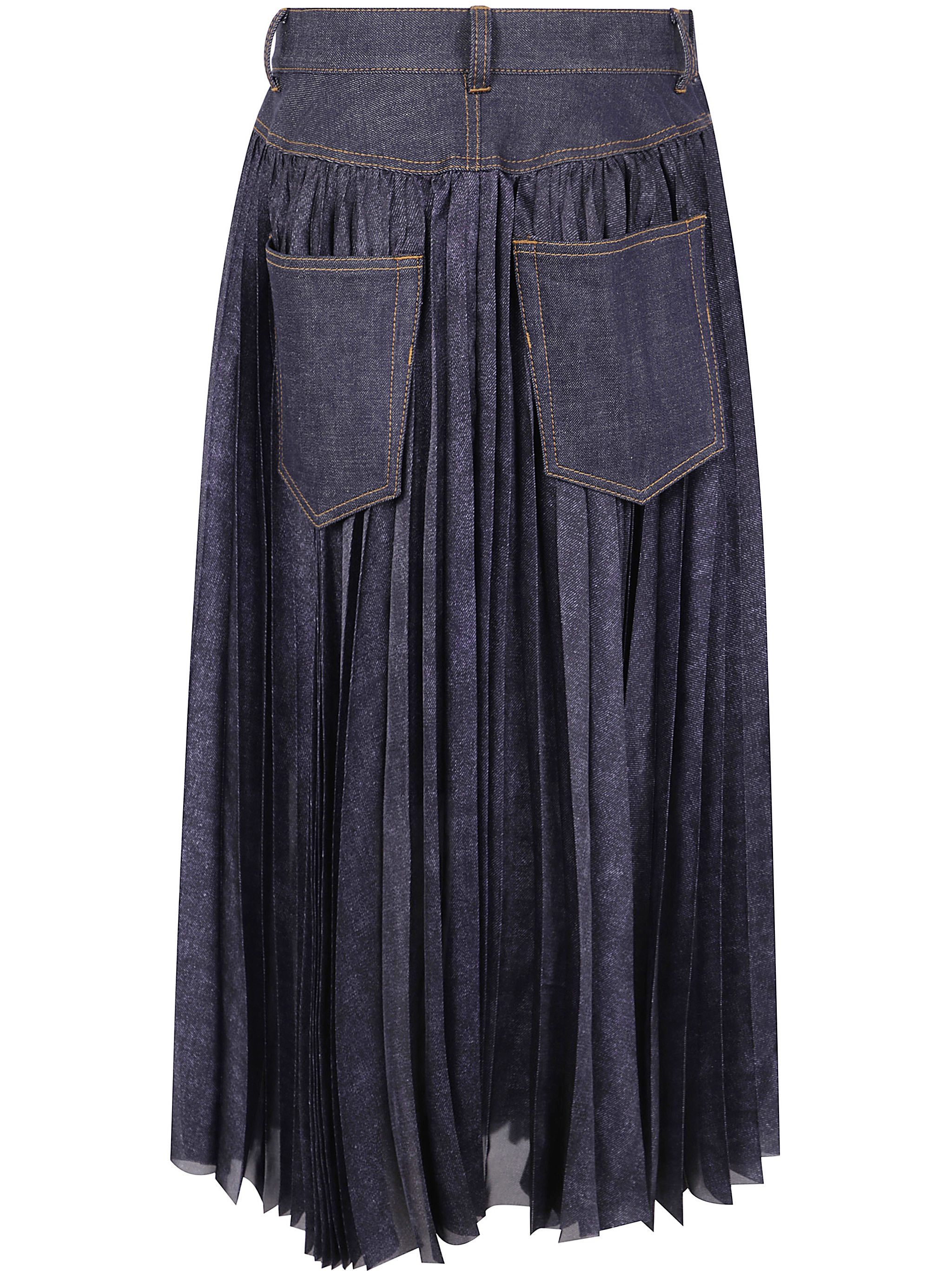 Sacai DENIM MIX SKIRT Size M / US 6-8 / IT 42-44 - 7 Thumbnail