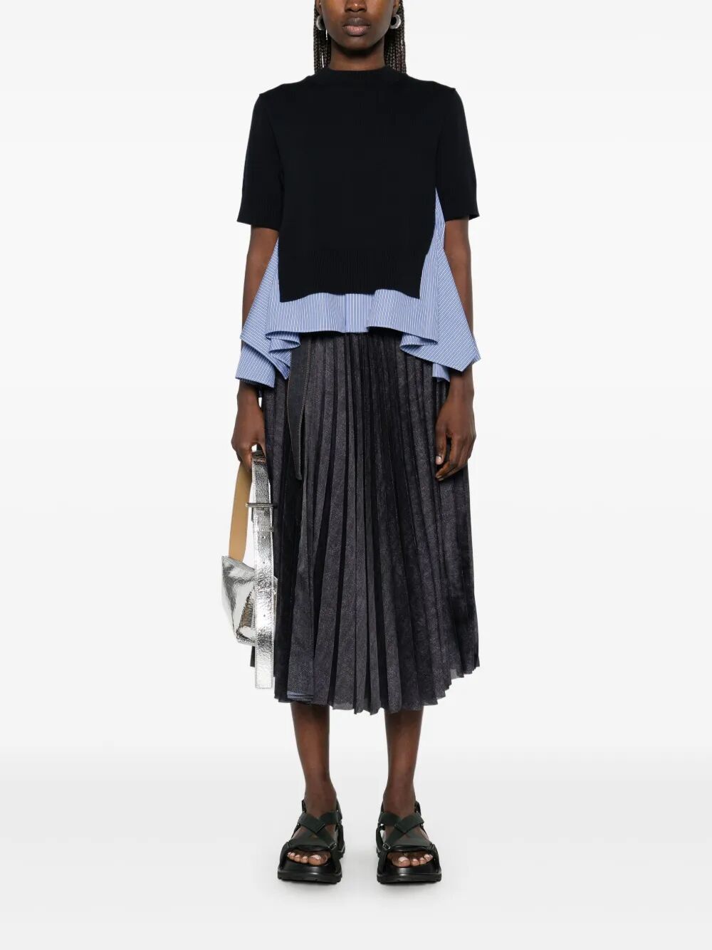 Sacai DENIM MIX SKIRT Size M / US 6-8 / IT 42-44 - 3 Thumbnail