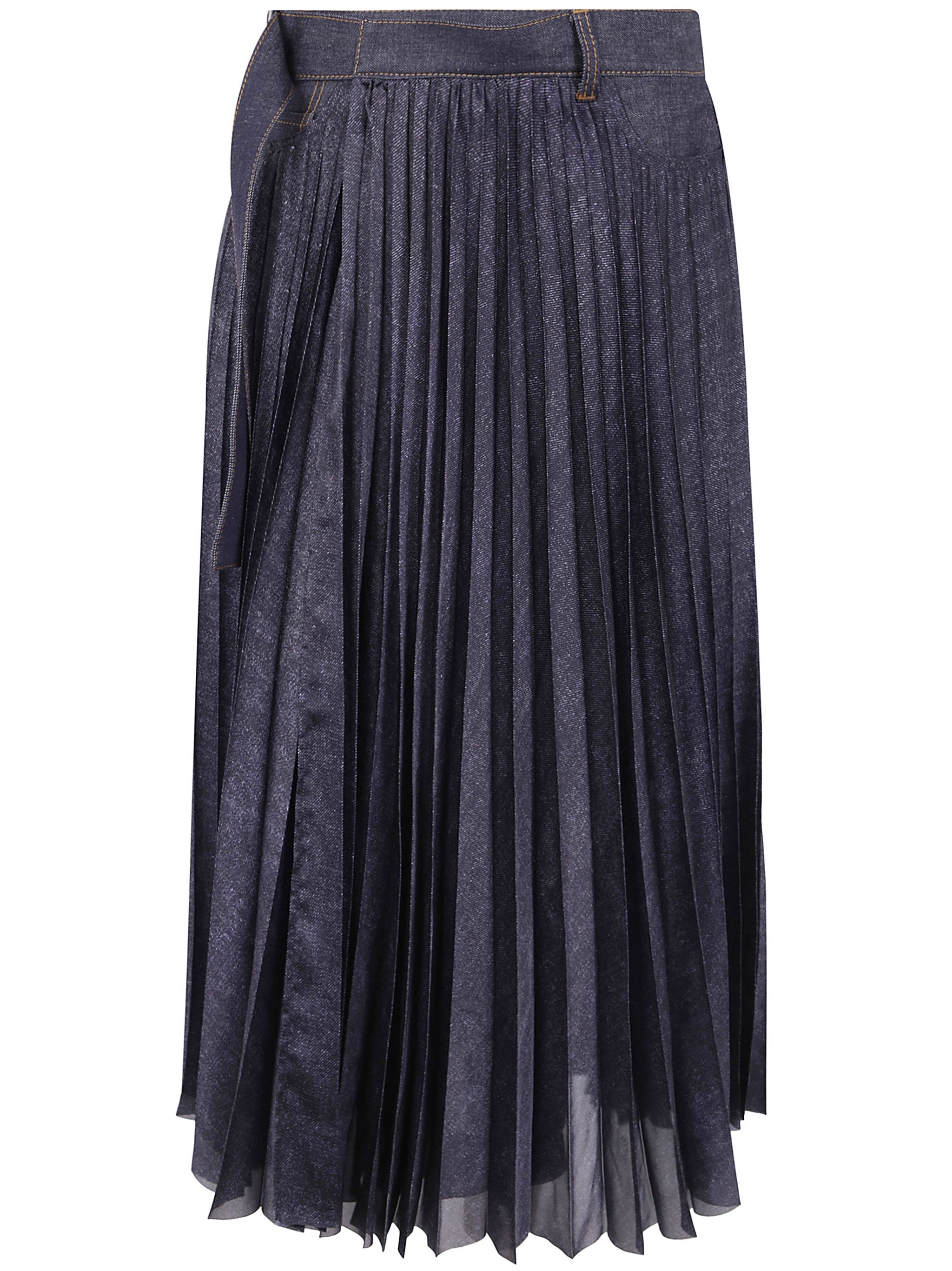 Sacai DENIM MIX SKIRT Size M / US 6-8 / IT 42-44 - 6 Thumbnail