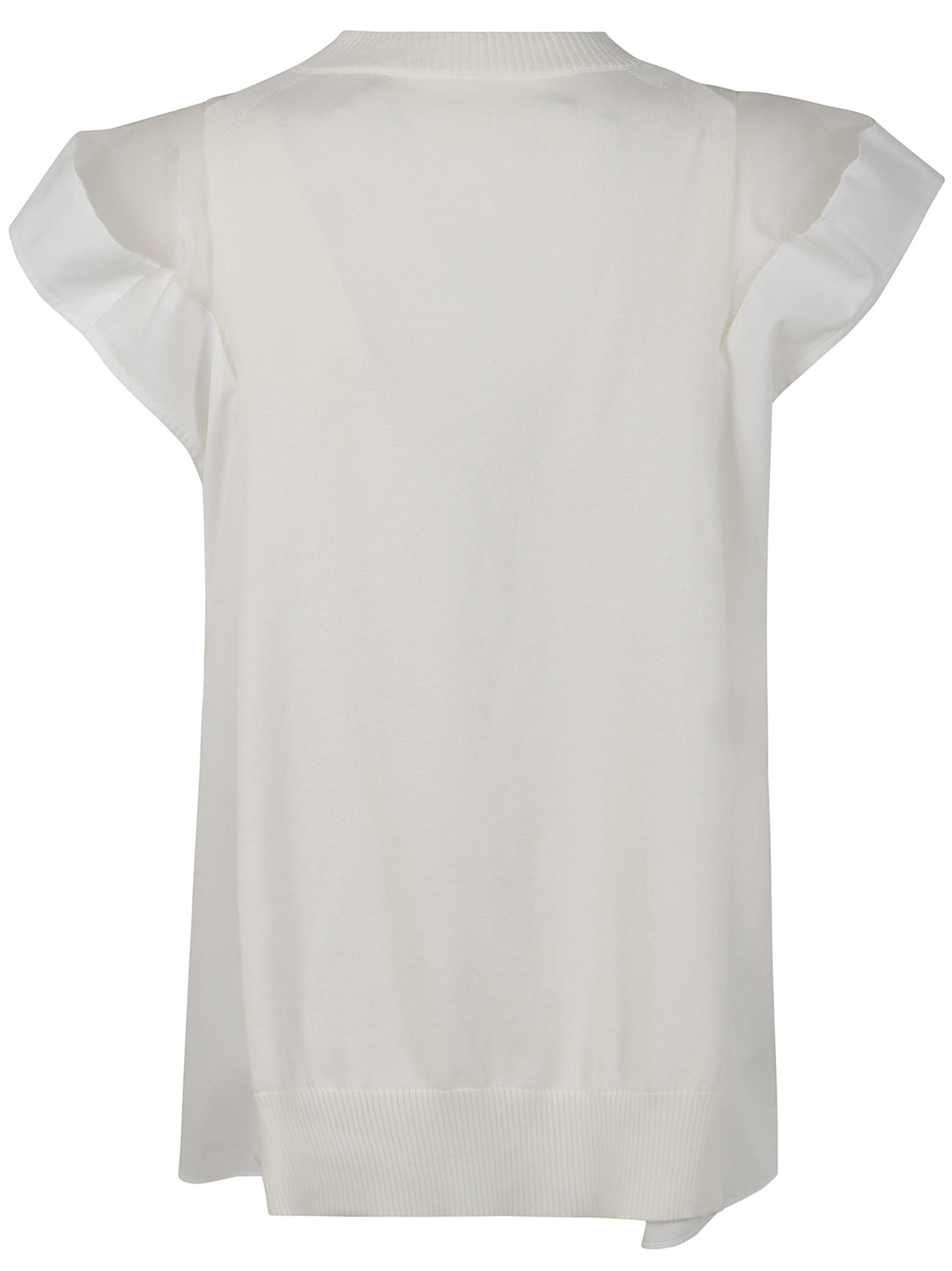 Sacai POPELINE X KNIT PULLOVER Size L / US 10 / IT 46 - 2 Thumbnail