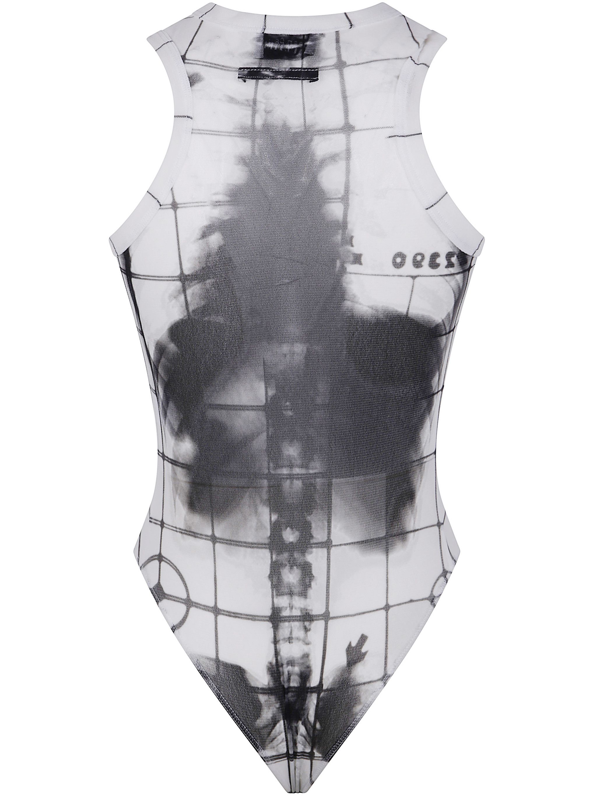 Jean Paul Gaultier MESH CREW NECK BODY PRINTED "SQUELETOR" Size M / US 6-8 / IT 42-44 - 2 Thumbnail