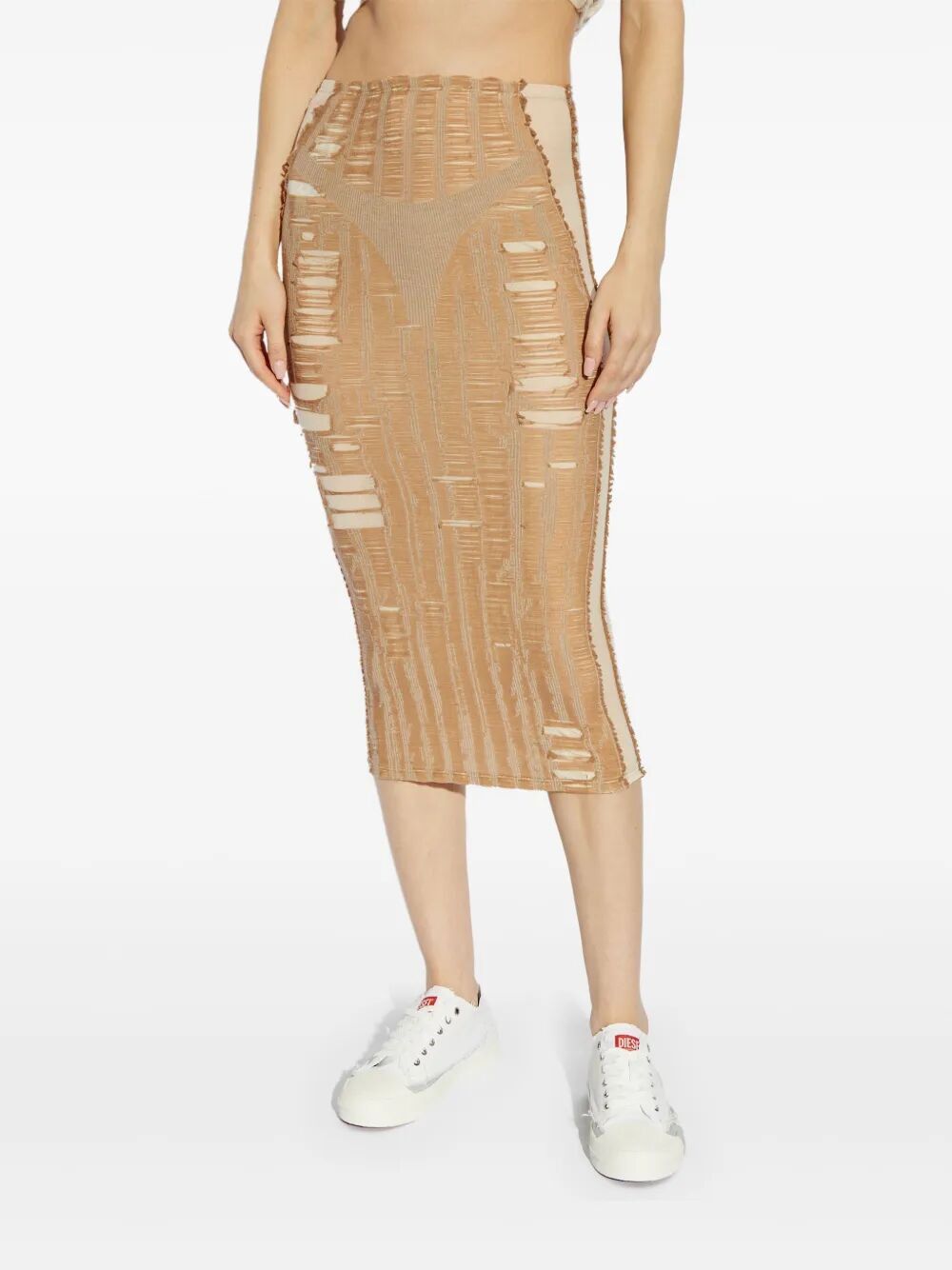 Diesel M CALINA MIDI SKIRT Size M / US 6-8 / IT 42-44 - 2 Thumbnail