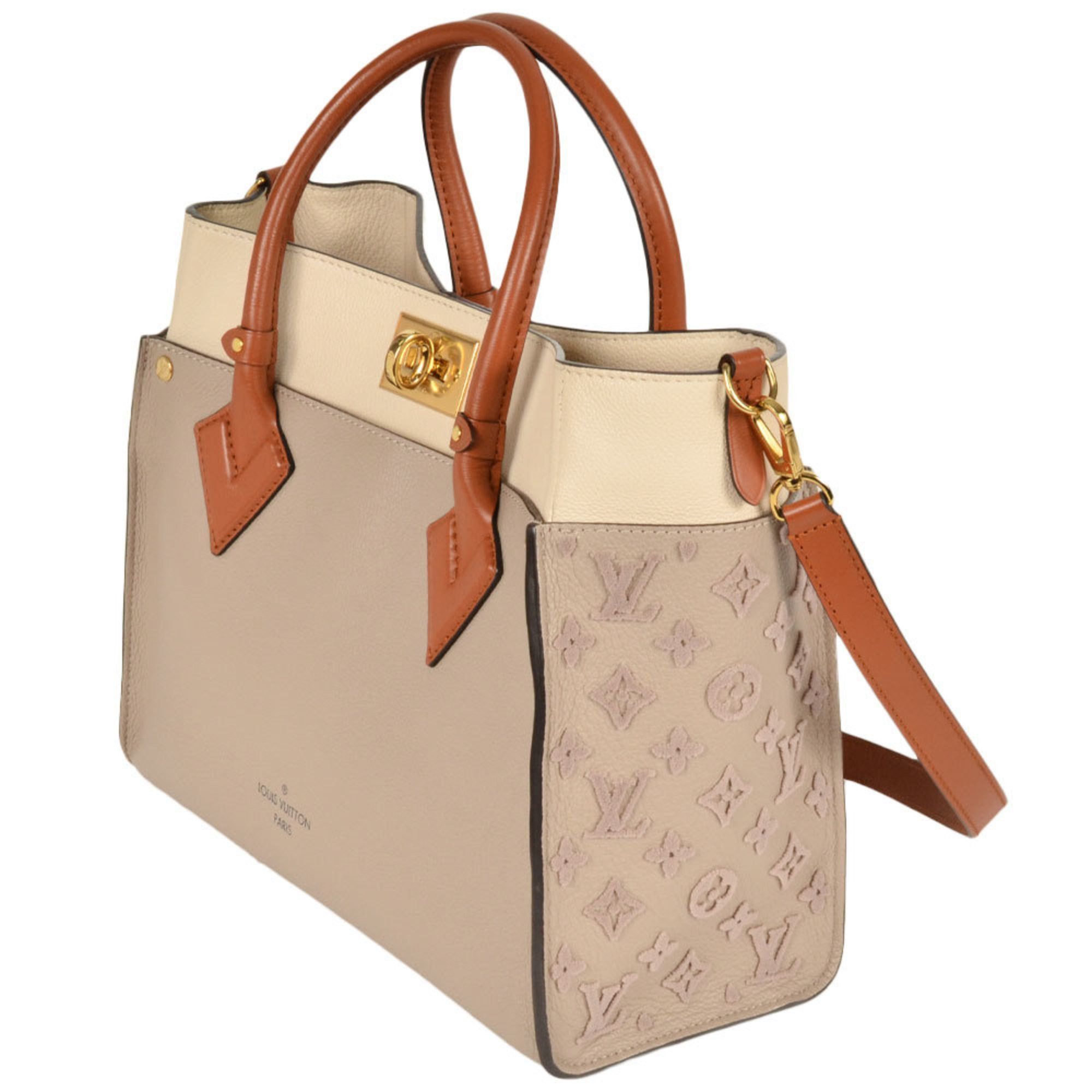 Louis Vuitton LOUIS VUITTON On My Side MM Handbag Leather M53825 Galle RFID Beige ITI3JQCF359S Size ONE SIZE - 2 Thumbnail