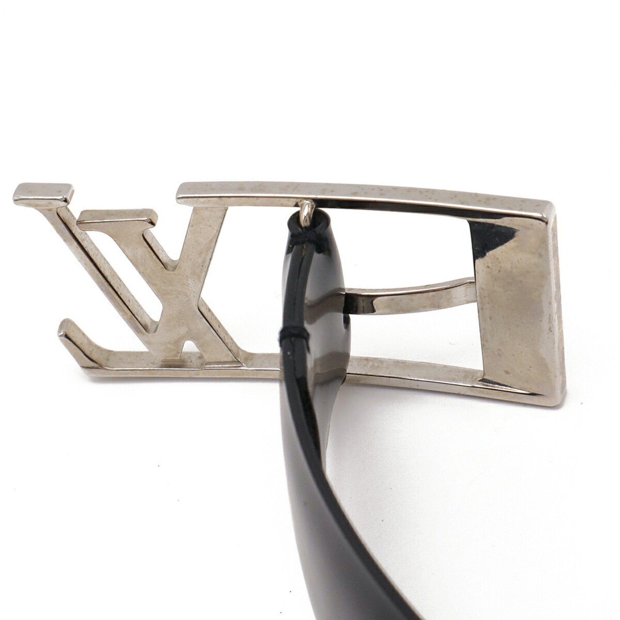 Louis Vuitton Louis Vuitton Santur Anagram Belt Leather Black #100 M9840S Size ONE SIZE - 5 Thumbnail
