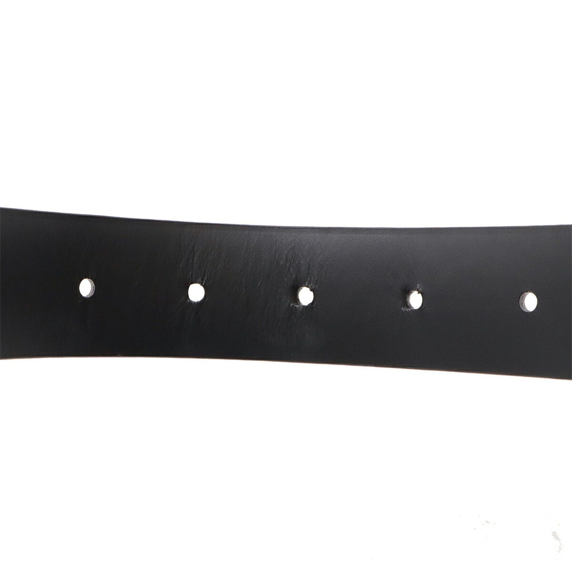 Louis Vuitton Louis Vuitton Santur Anagram Belt Leather Black #100 M9840S Size ONE SIZE - 9 Thumbnail