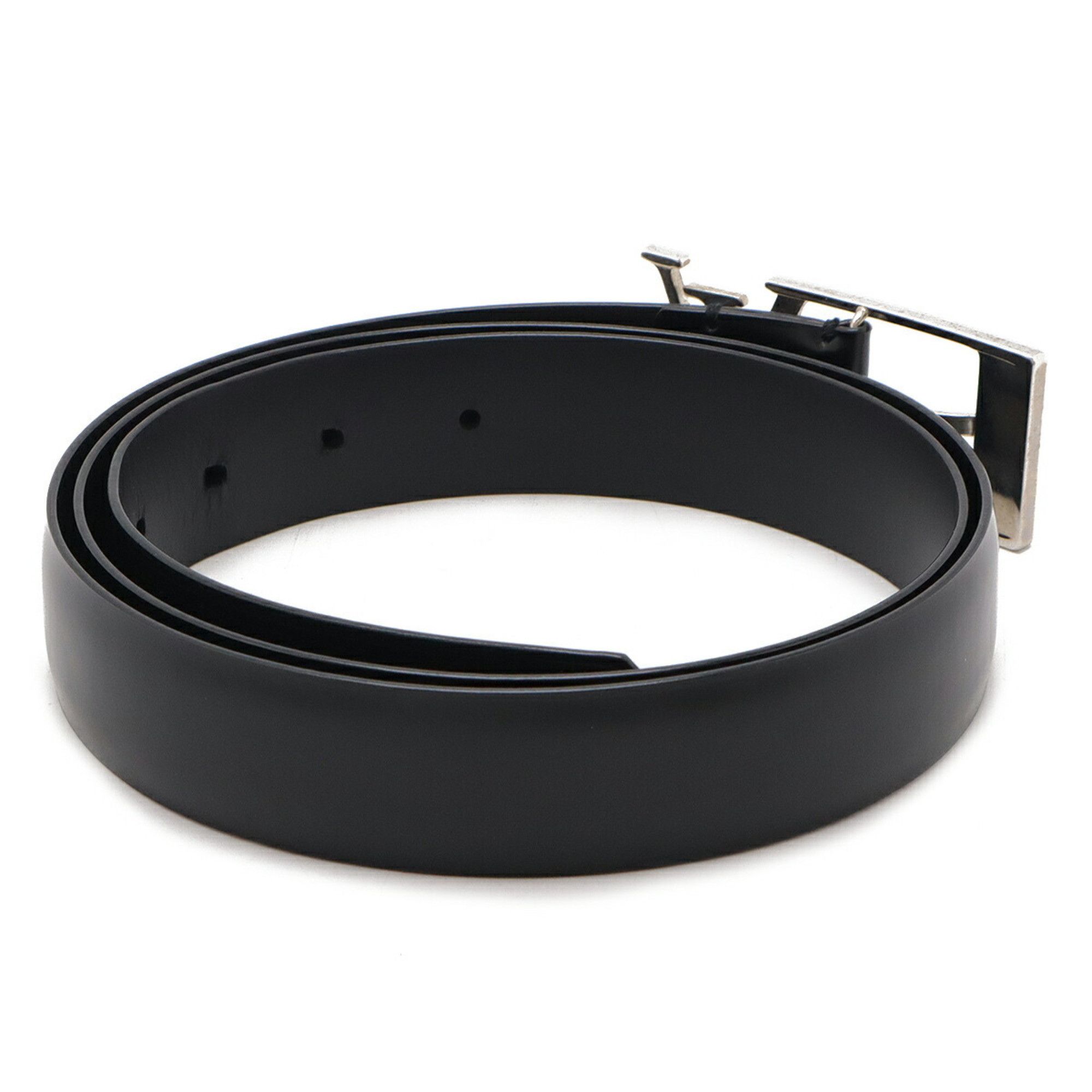 Louis Vuitton Louis Vuitton Santur Anagram Belt Leather Black #100 M9840S Size ONE SIZE - 3 Thumbnail